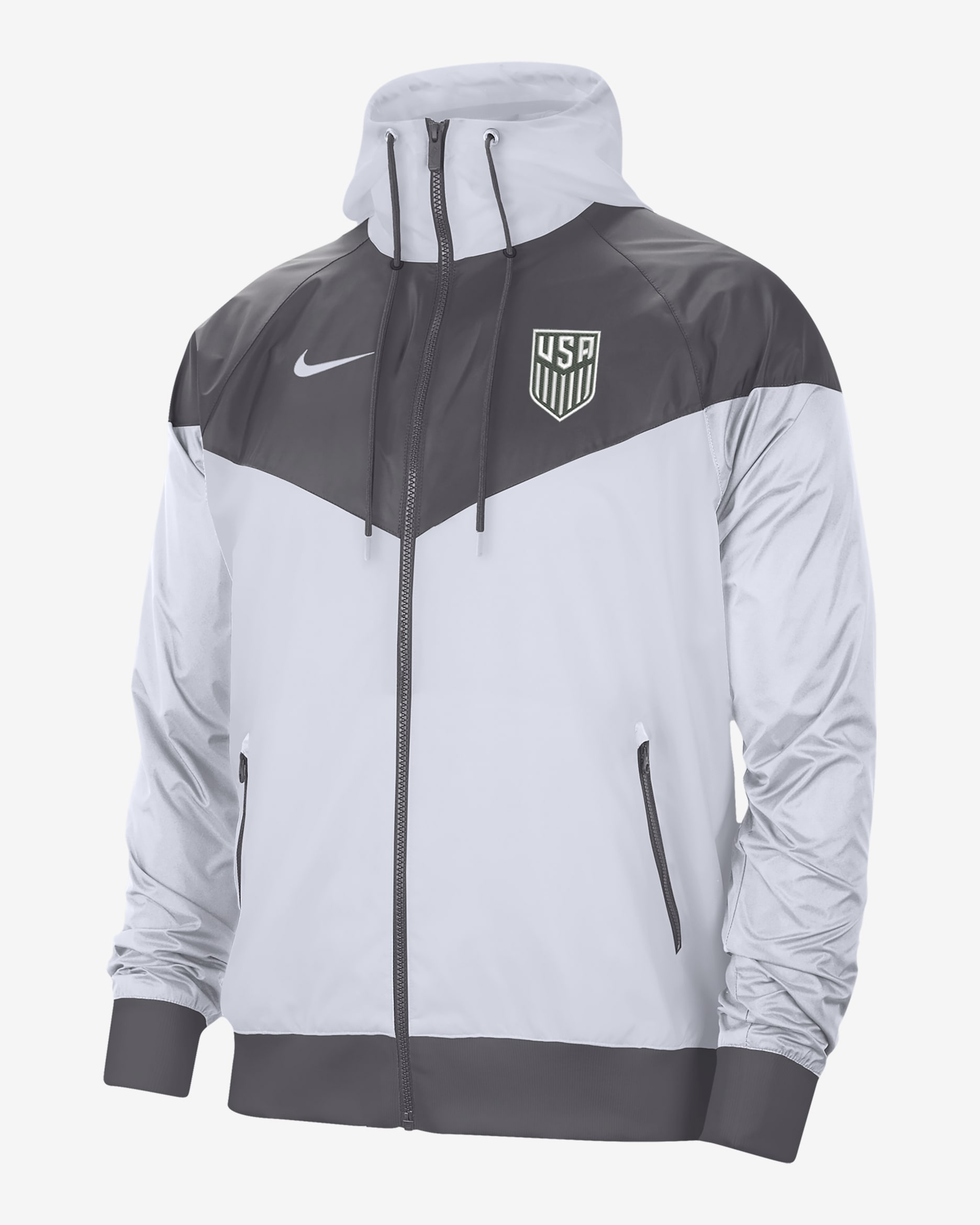 USA Windrunner Men's Soccer Jacket - White
