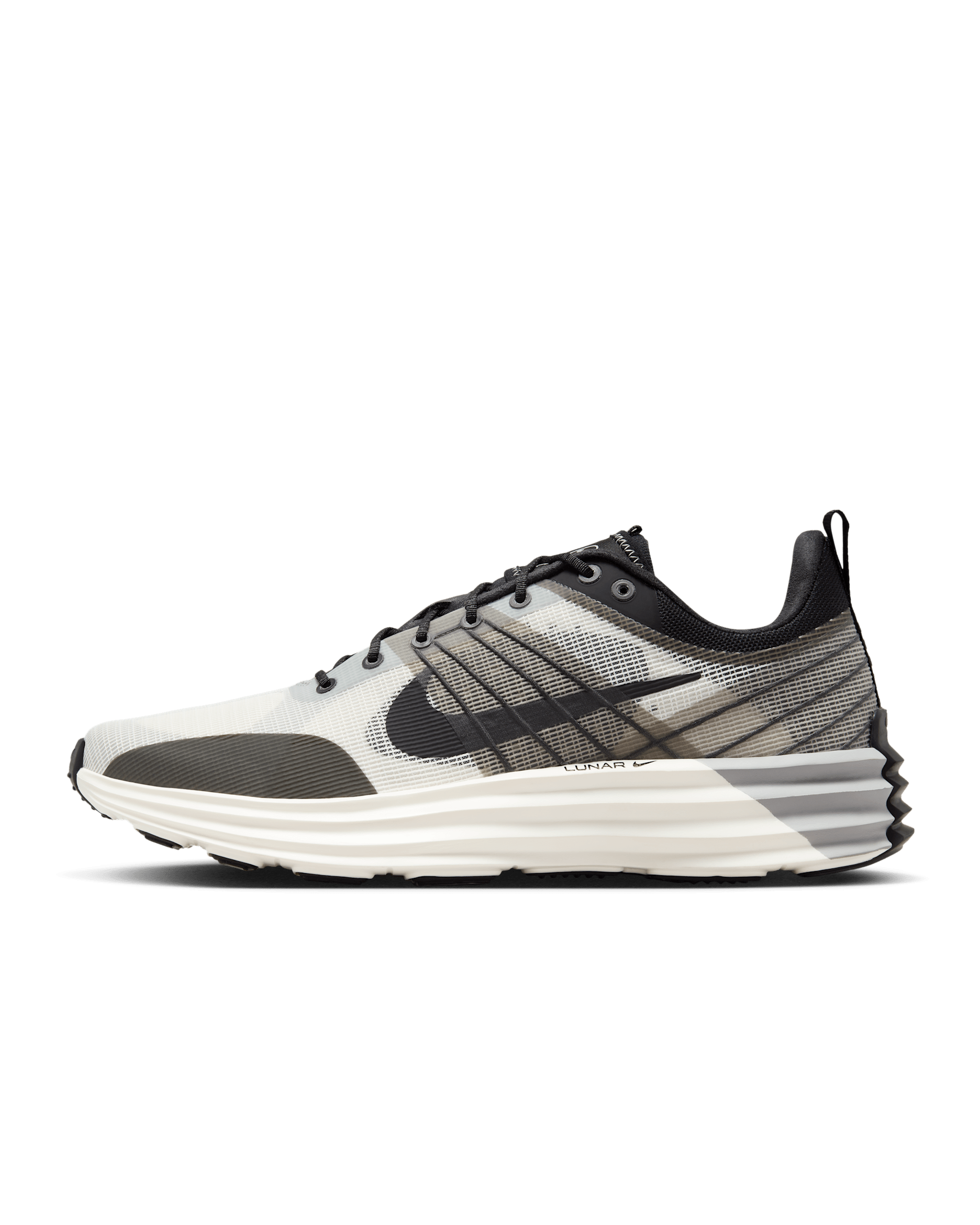 Nike Lunar Roam Men's Shoes - Summit White/Light Smoke Grey/Black/Black