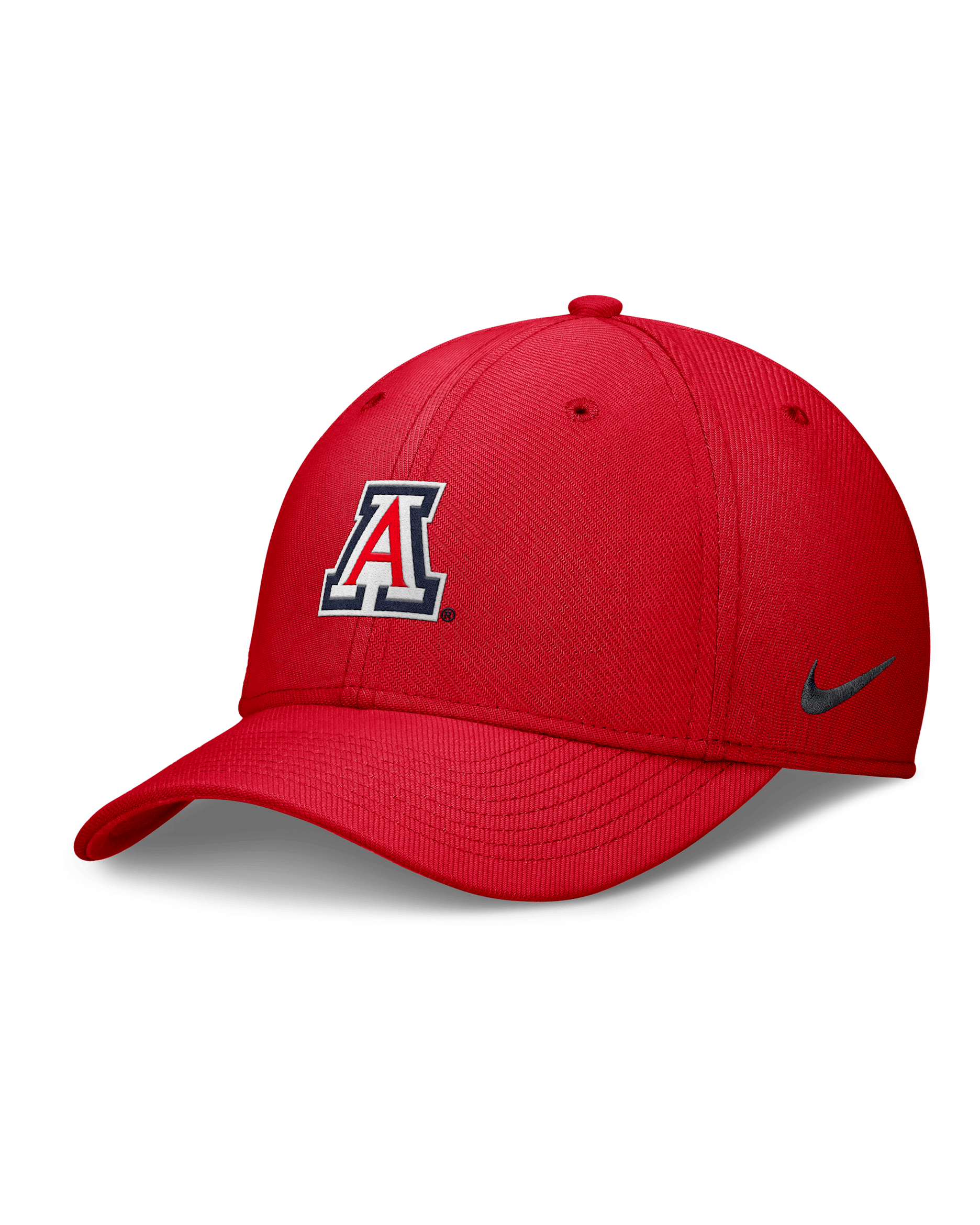Gorra universitaria Nike Dri-FIT para hombre Arizona Wildcats On-Field Swoosh - Rojo