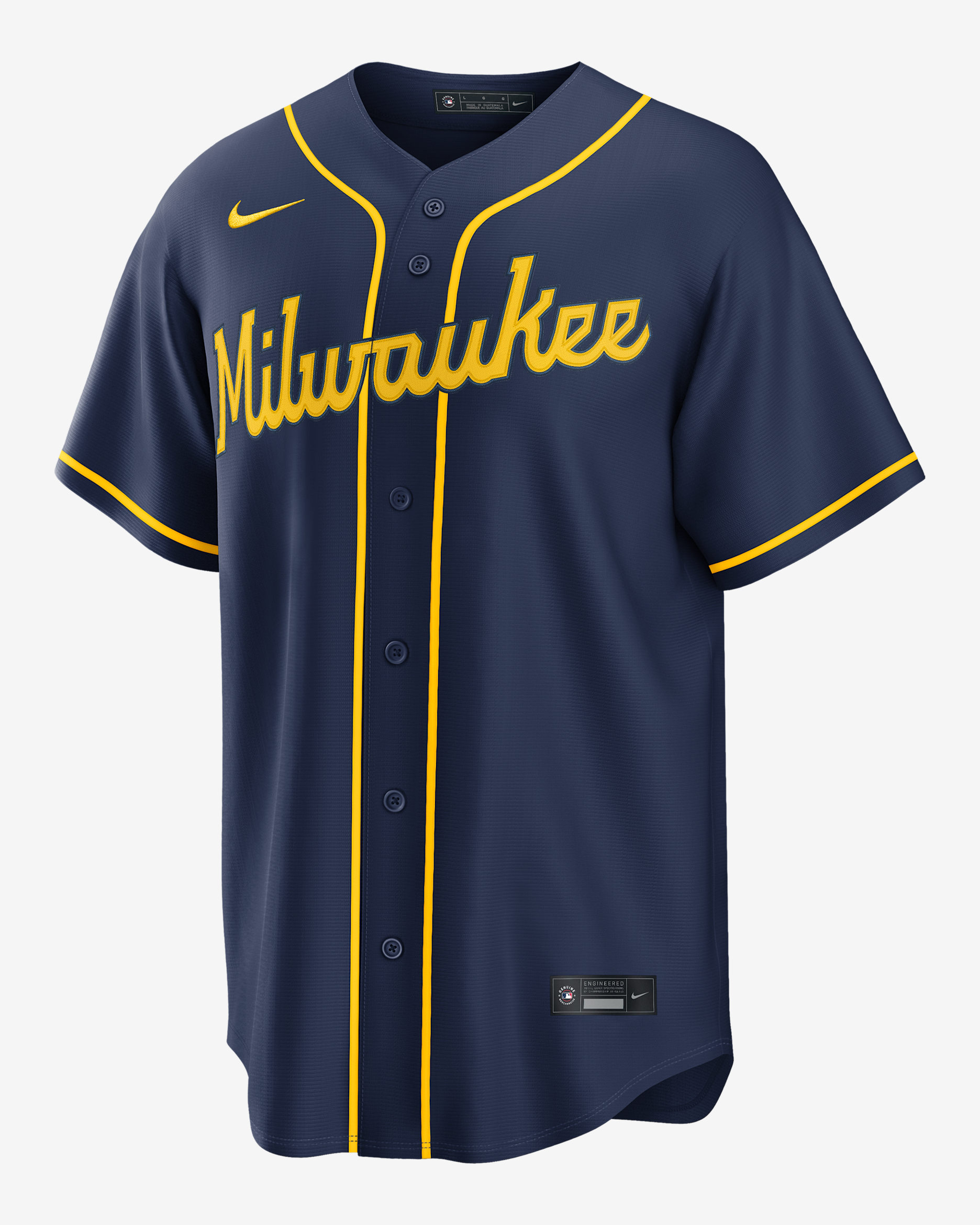 Christian Yelich Milwaukee Brewers Men's Nike MLB Replica Jersey - Navy