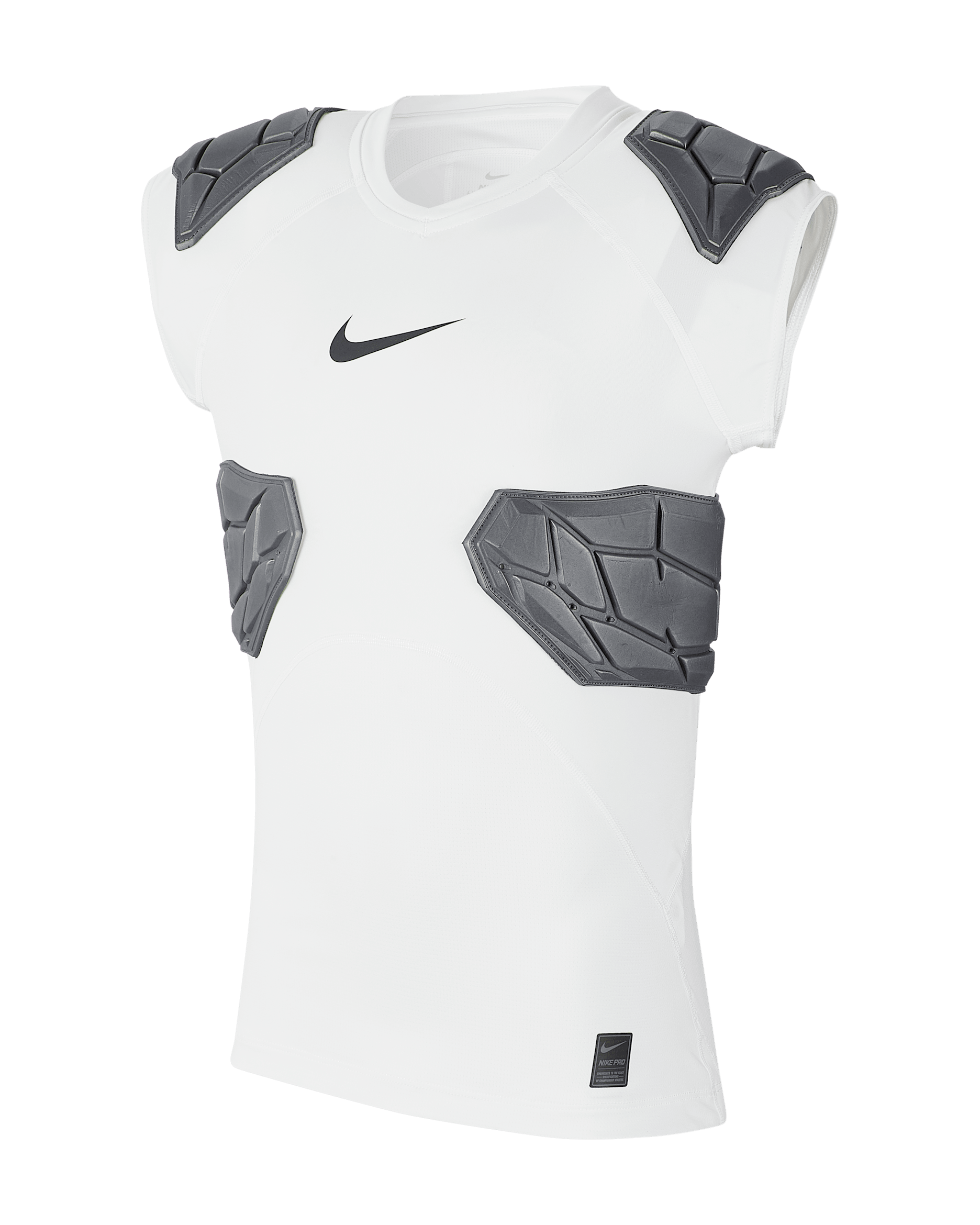 Nike Pro Big Kids' (Boys') HyperStrong Football Top - White/Black