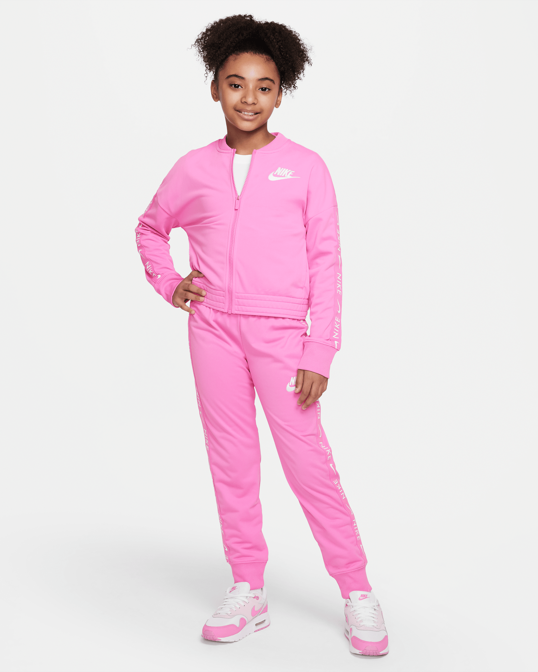 Nike Sportswear Big Kids' Tracksuit - Playful Pink/White