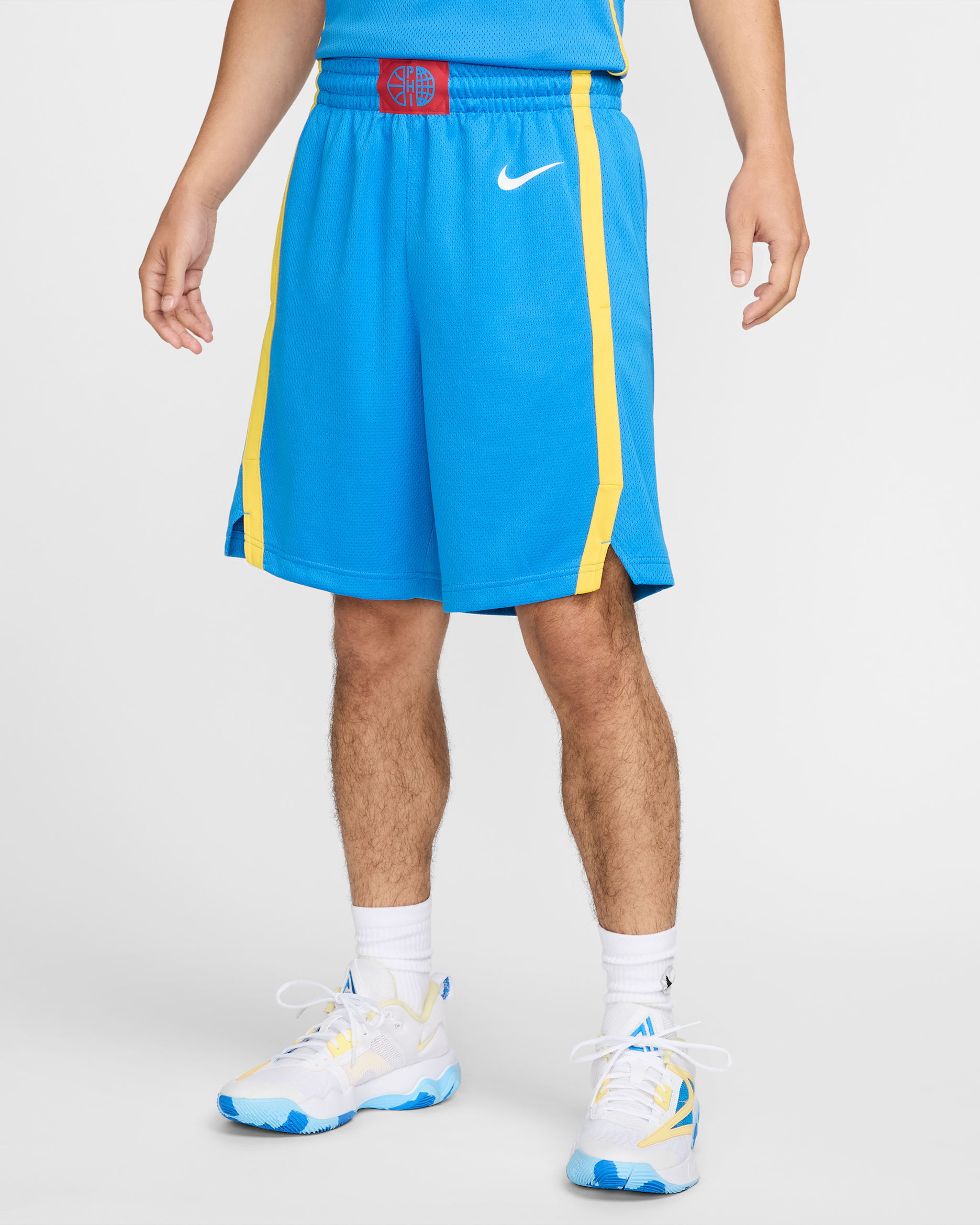 Philippines Limited Road Men's Nike Basketball Shorts - Light Photo Blue/Tour Yellow
