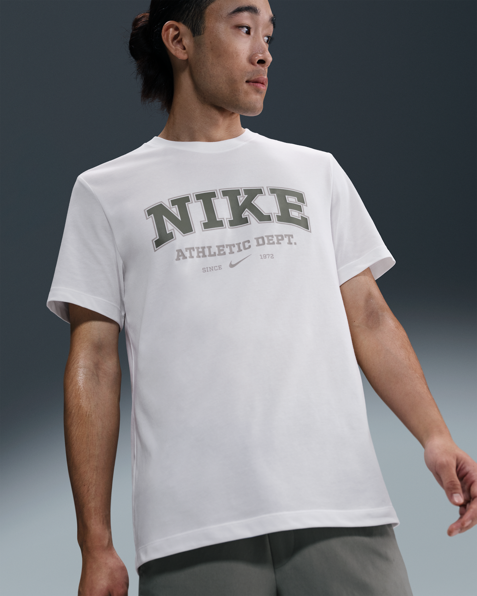 Nike Men's Dri-FIT Fitness T-Shirt - White