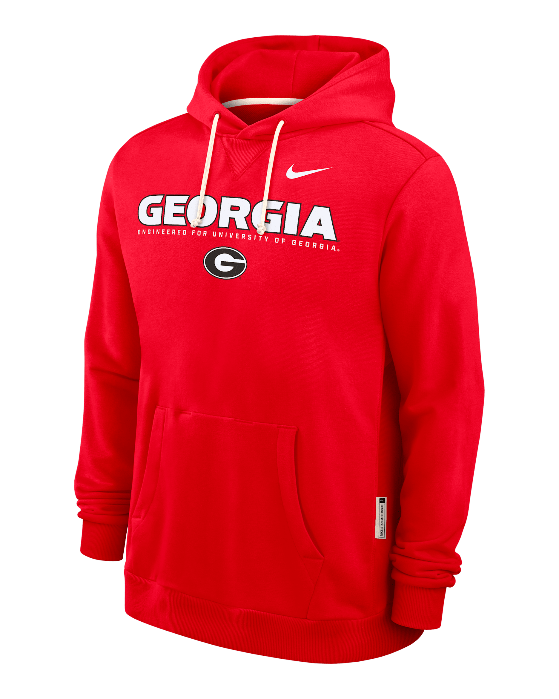 Georgia Sideline Men's Nike Dri-FIT College Pullover Hoodie - Red
