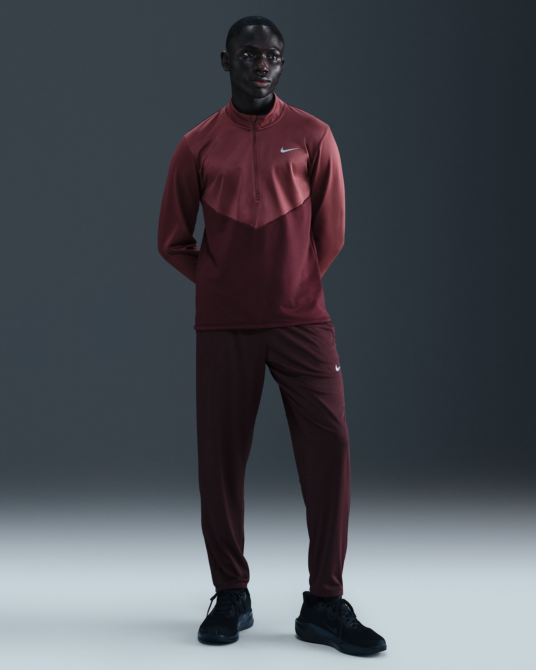 Nike Challenger Men's Dri-FIT Running Pants - Burgundy Crush