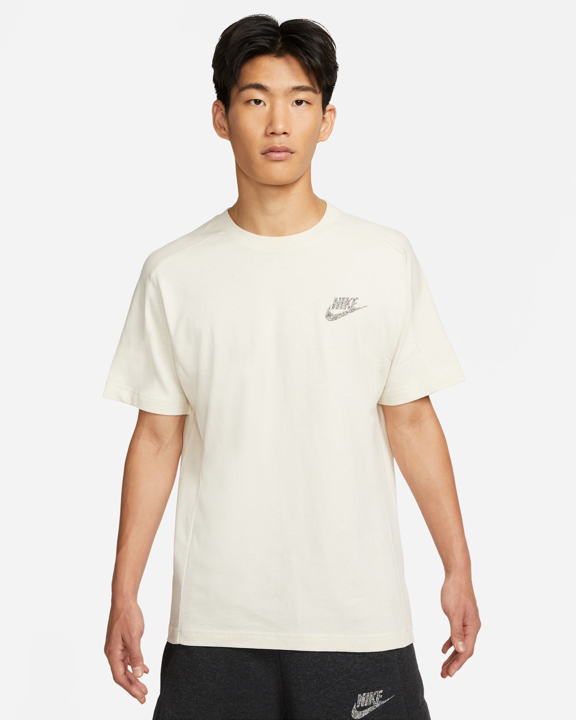 Nike Sportswear Men's Short-Sleeve Top - Coconut Milk/White