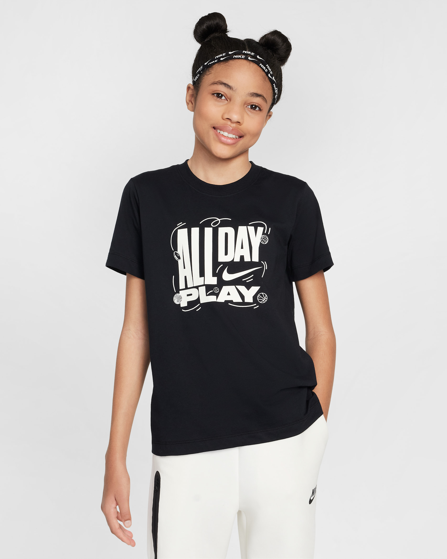 Nike Sportswear Big Kids' T-Shirt - Black