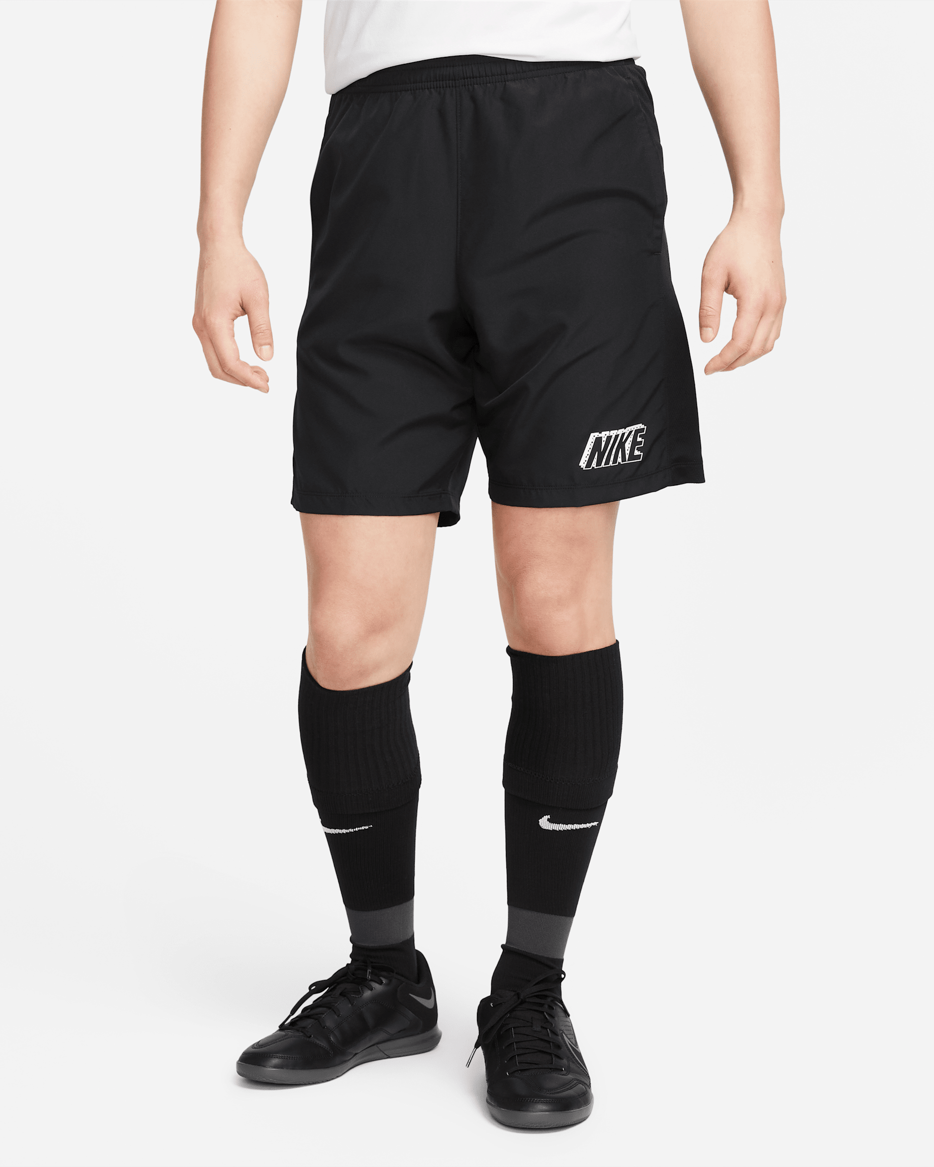 Nike Academy Men's Dri-FIT Football Shorts - Black/Black/White