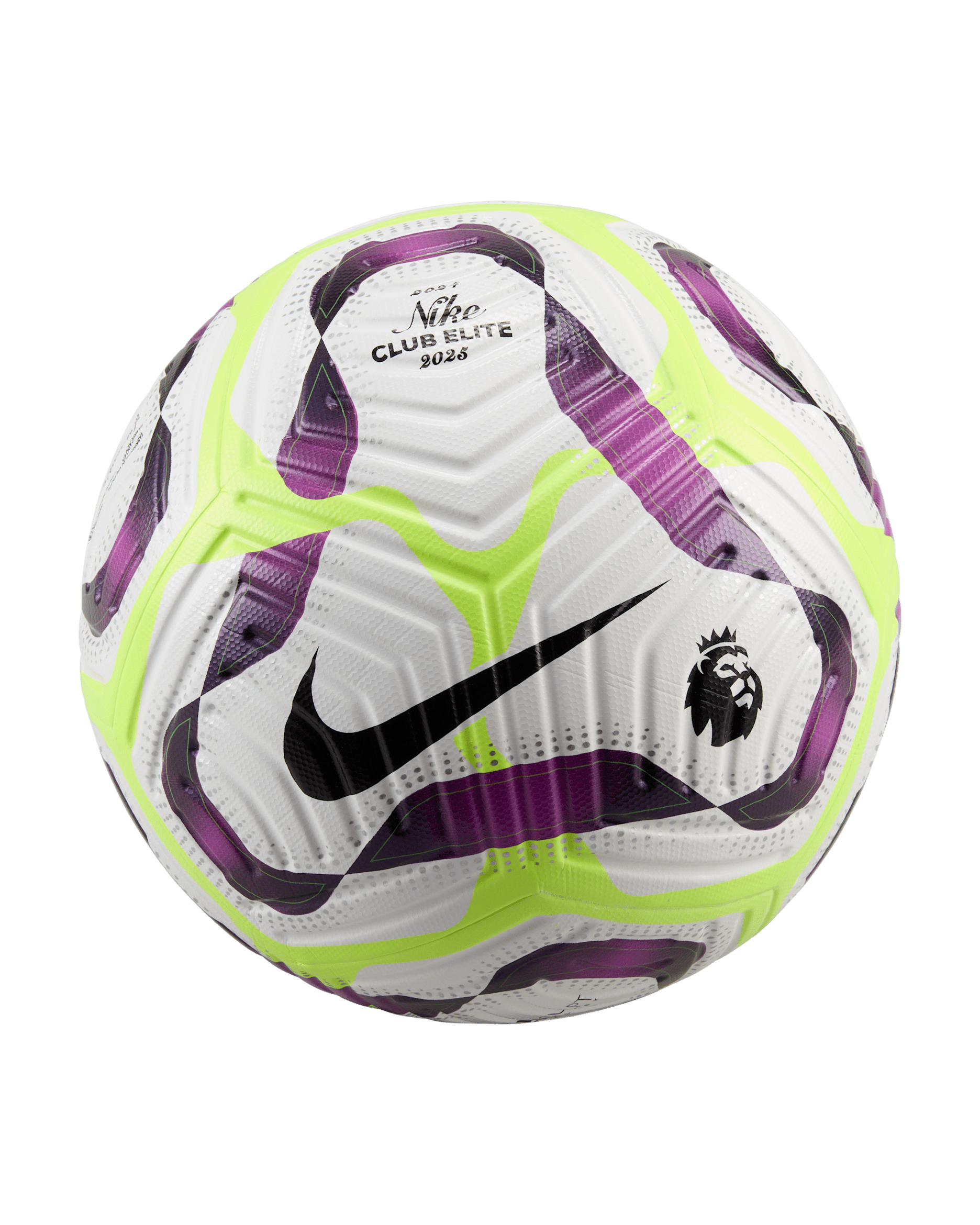 Premier League Club Elite Nike voetbal - Wit/Bold Berry/Volt/Zwart