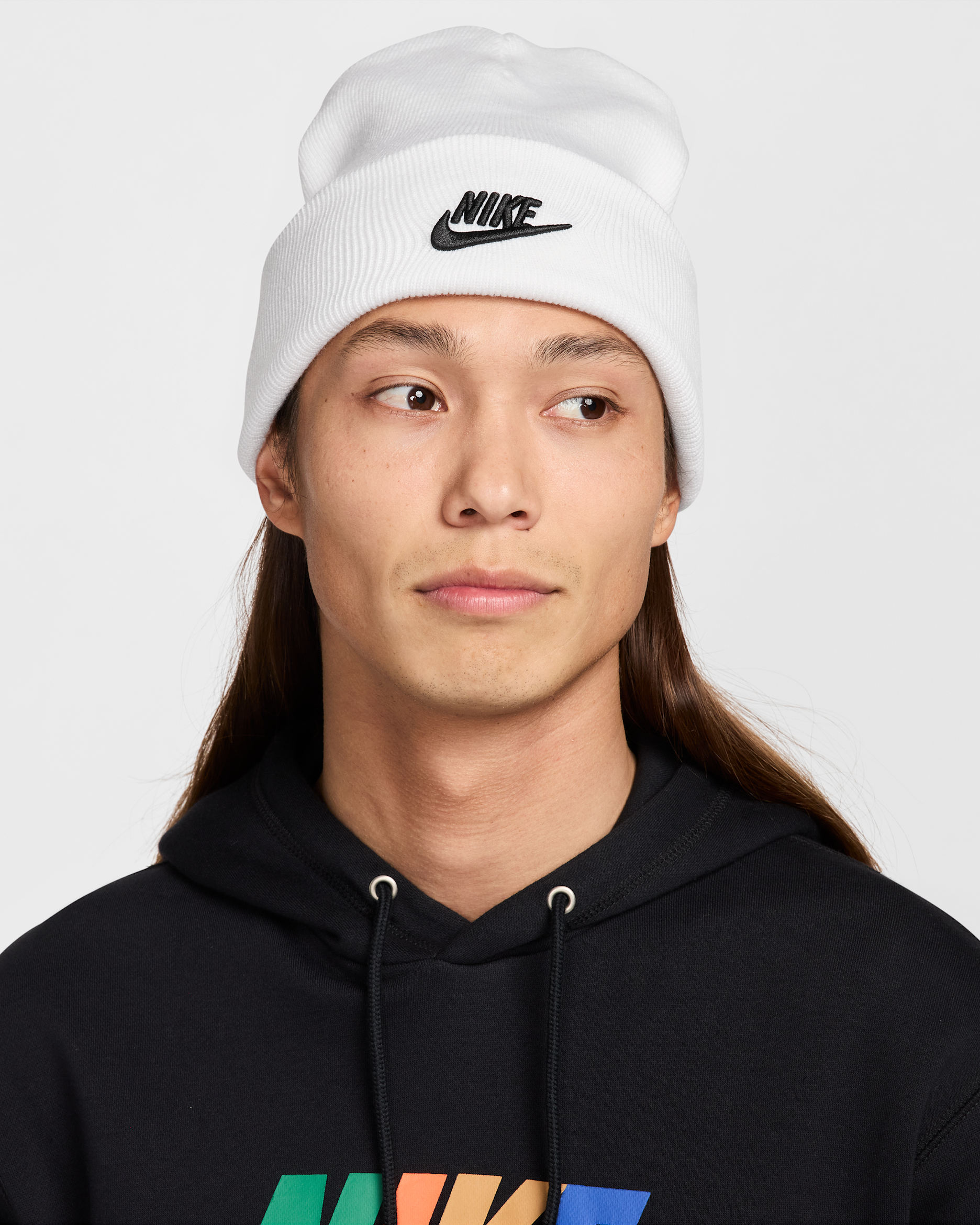 Nike Peak Futura Beanie - White/Black