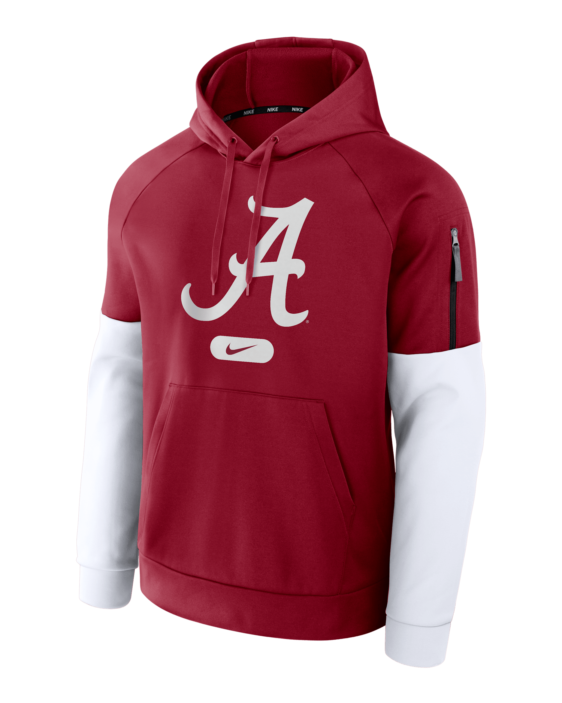 Alabama Crimson Tide Fitness Men’s Nike Therma College Pullover Hoodie - Team Crimson