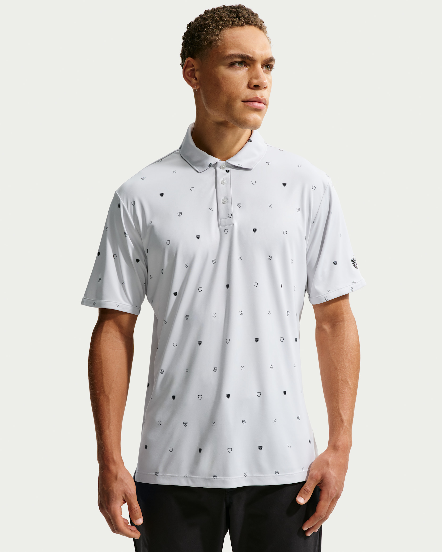 Polo de golf de manga corta Dri-FIT para hombre Nike Par - Polvo fotón/Antracita