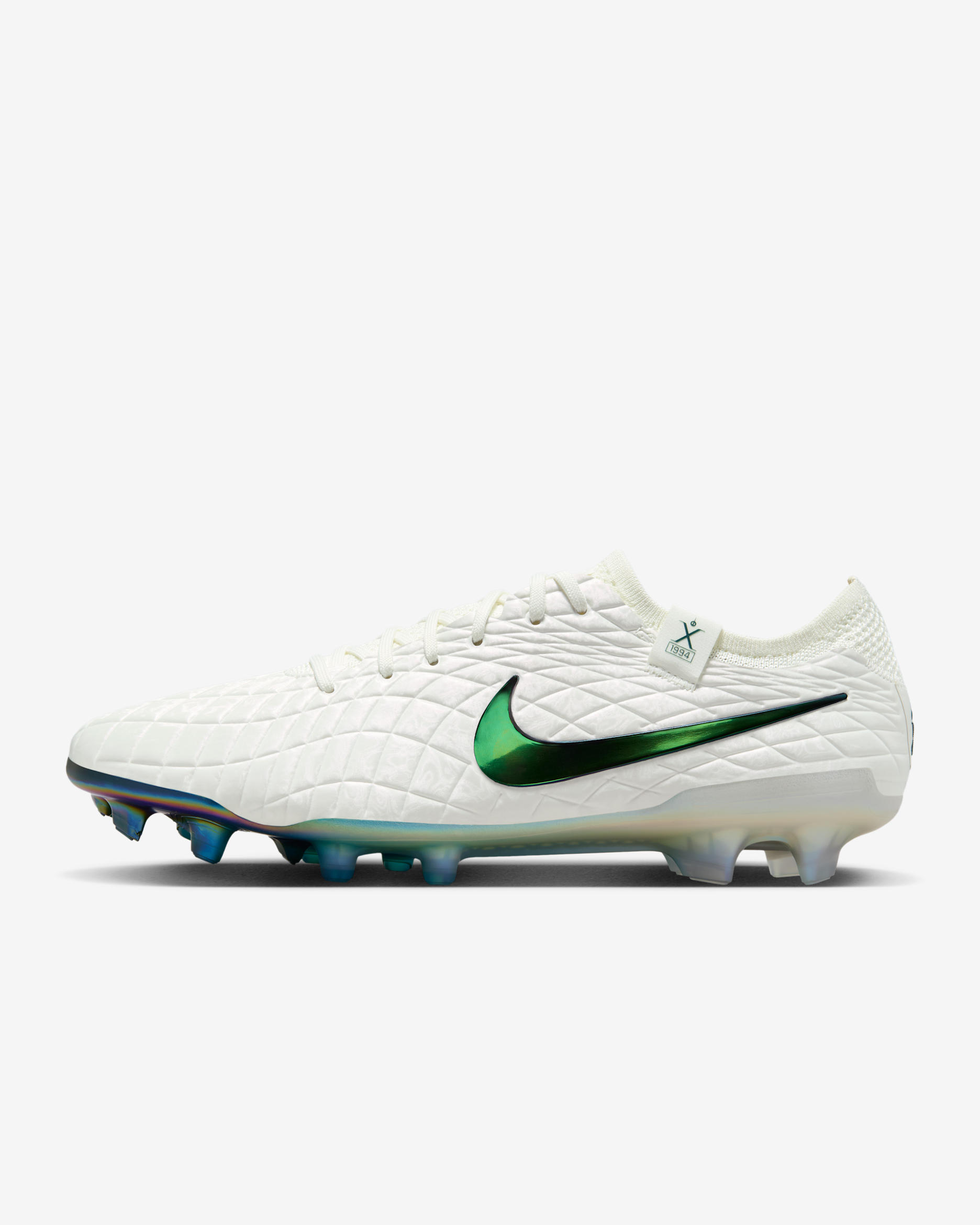 Nike Tiempo Pearl Legend 10 Elite SE FG Low-Top Football Boot - Sail/Dark Atomic Teal