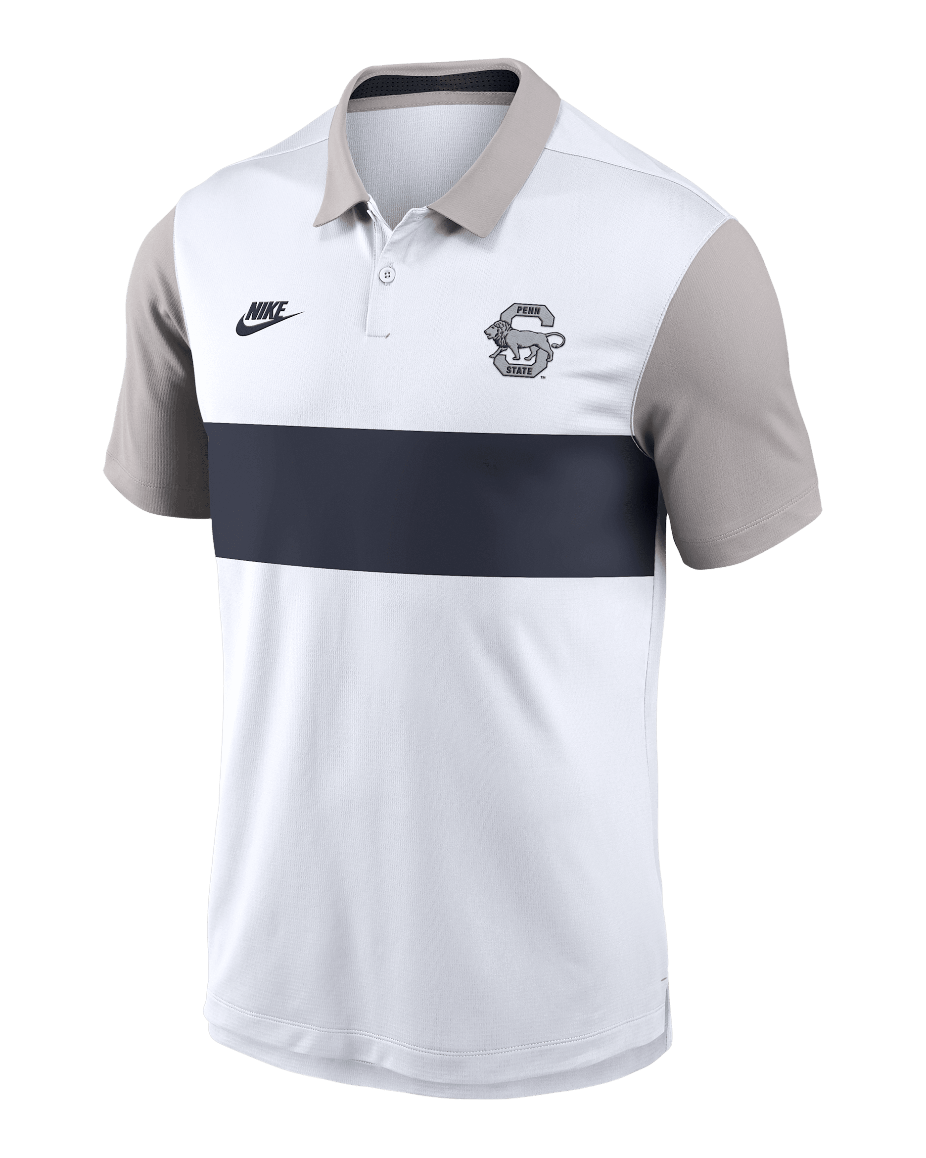 Penn State Athletic Prep Vapor Legacy Logo Men's Nike Dri-FIT College Polo - White