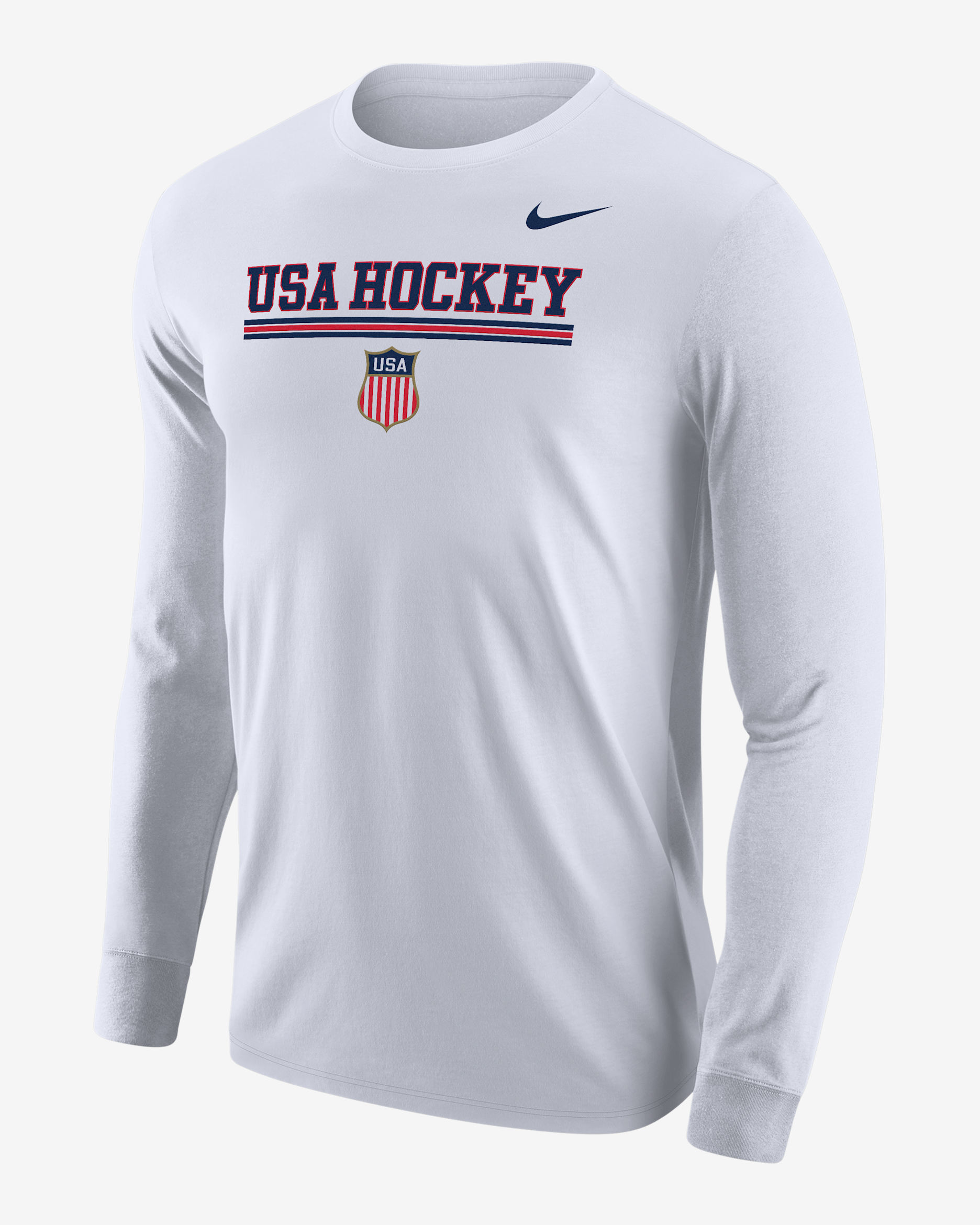 Nike Fanwear Men's Hockey Long-Sleeve T-Shirt - White