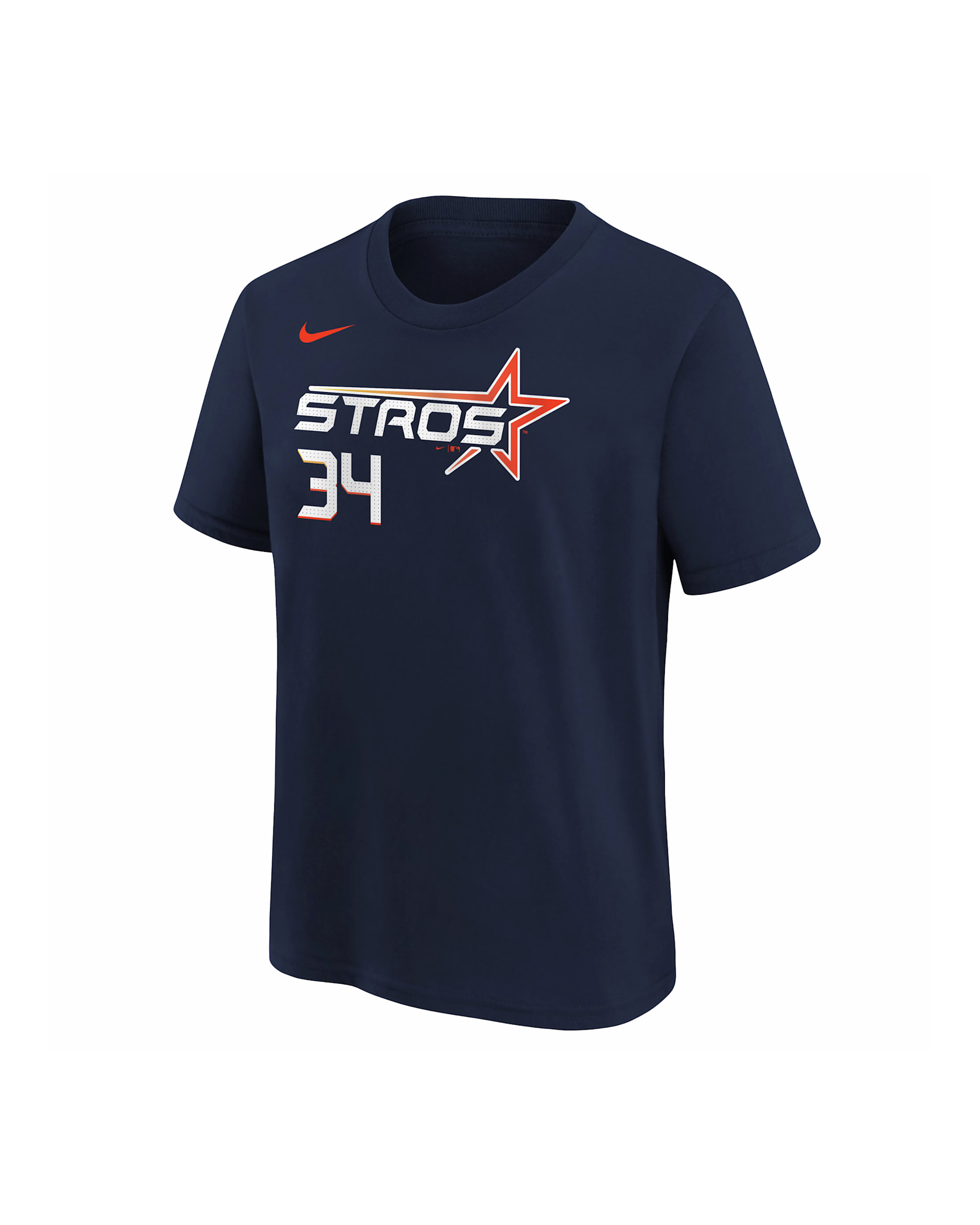 Playera Nike de la MLB para niños talla grande Houston Astros Nolan Ryan City Connect - Azul marino