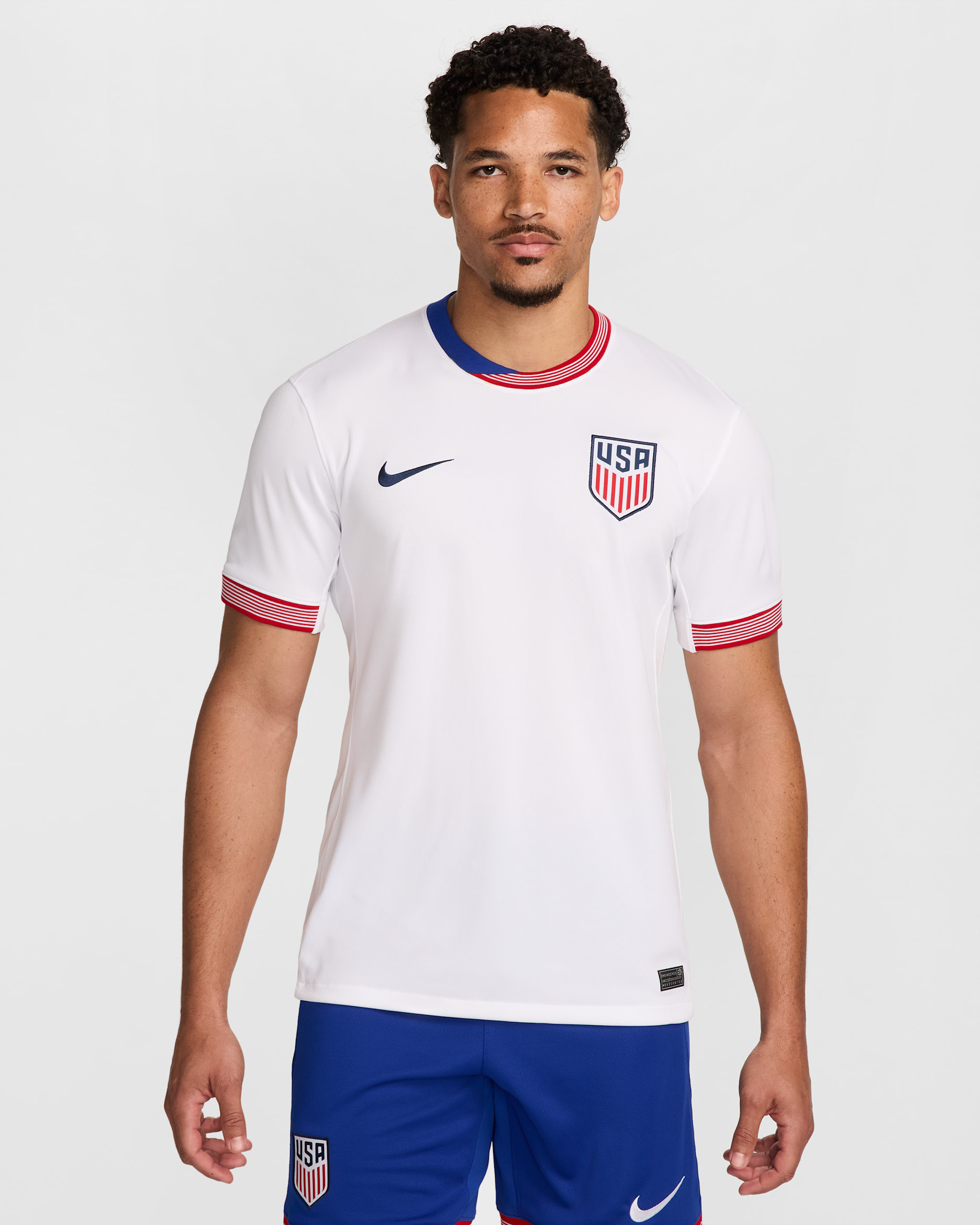 USMNT 2024 Stadium hazai Nike Dri-FIT férfi replika futballmez - Fehér/Fehér