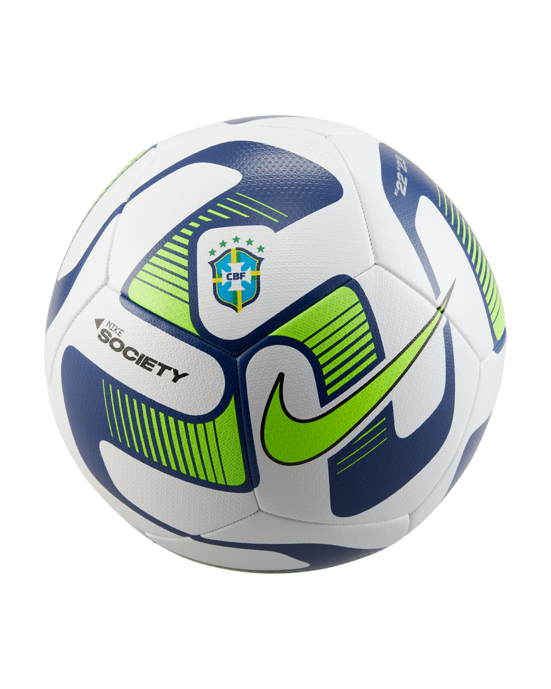 ลูกฟุตบอล Brazil Strike Society - ขาว/น้ำเงิน/น้ำเงิน