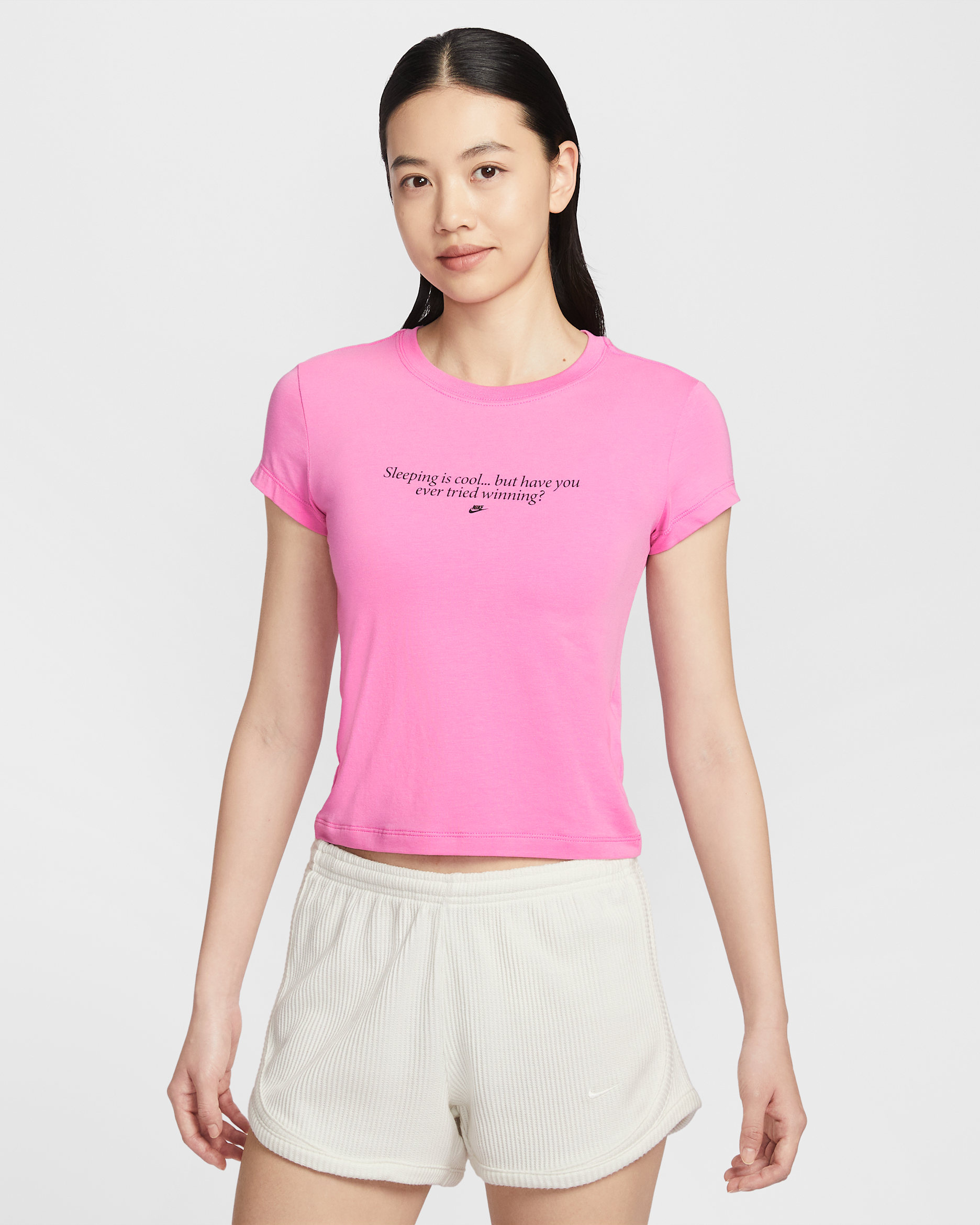 Nike Sportswear Chill Knit Women's Slim T-Shirt - Playful Pink