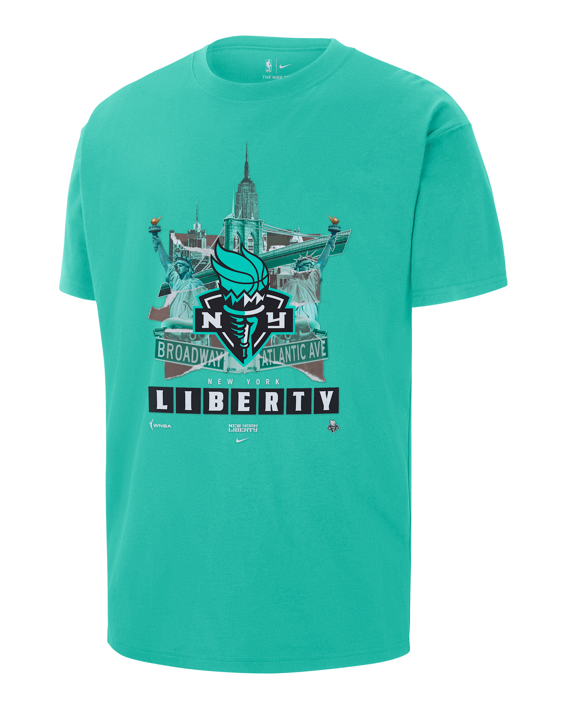 New York Liberty Men's Nike WNBA Max90 T-Shirt - Mint