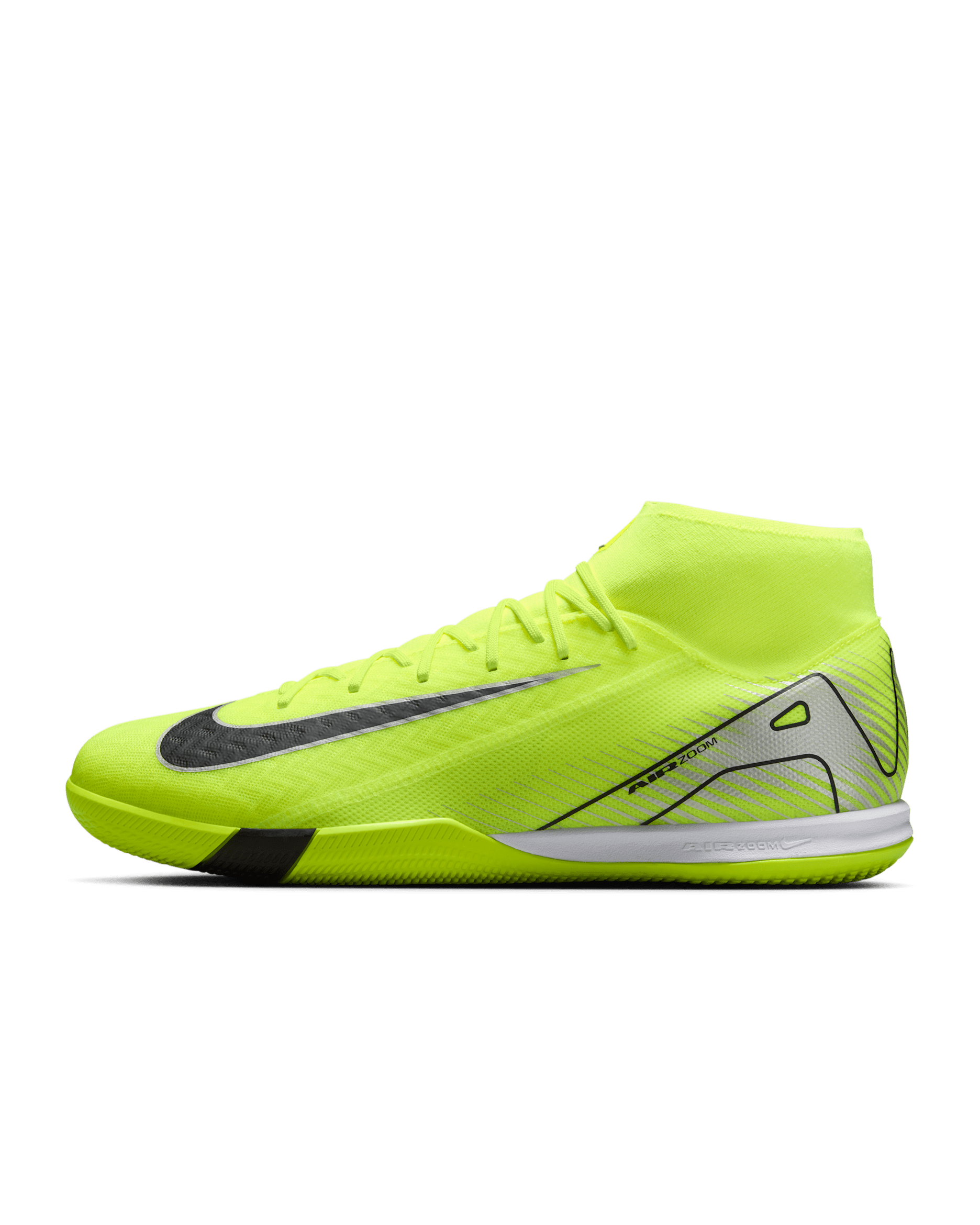 Nike Mercurial Superfly 10 Academy IC High-Top Soccer Shoes - Volt/Black