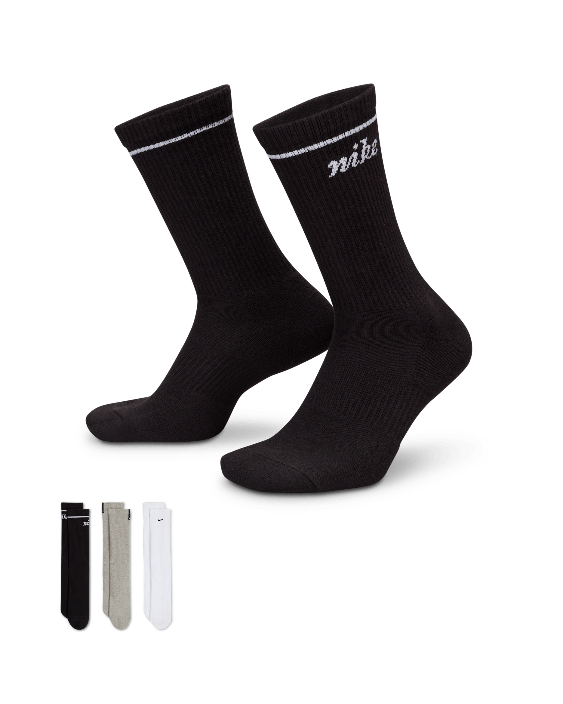 Calcetas (3 pares) Nike Everyday Plus Cushioned - Multicolor