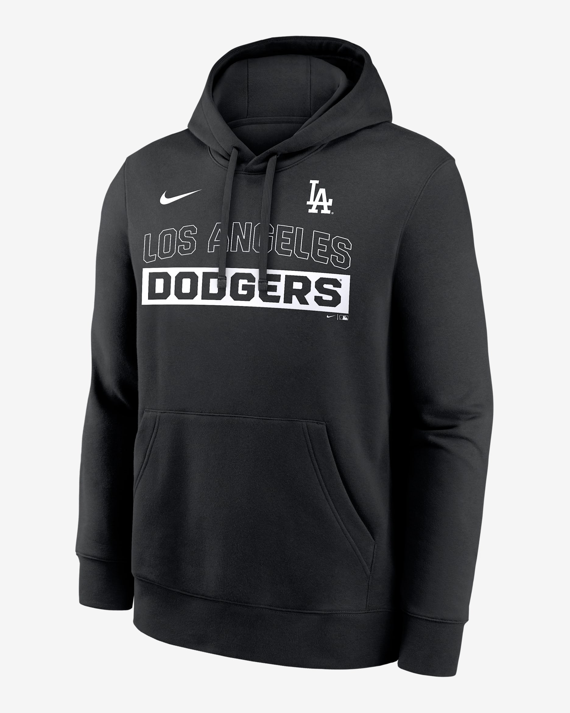 Los Angeles Dodgers Club Men's Nike MLB Pullover Hoodie - Black