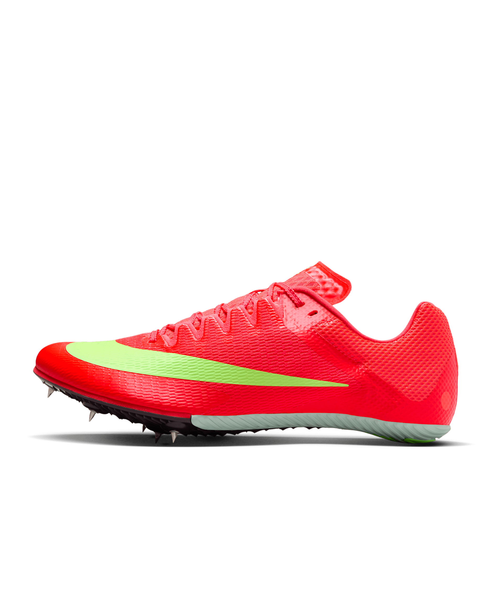 Nike Zoom Rival Sprint Track & Field Sprinting Spikes - Bright Crimson/Hyper Orange/Lime Blast/Washed Coral