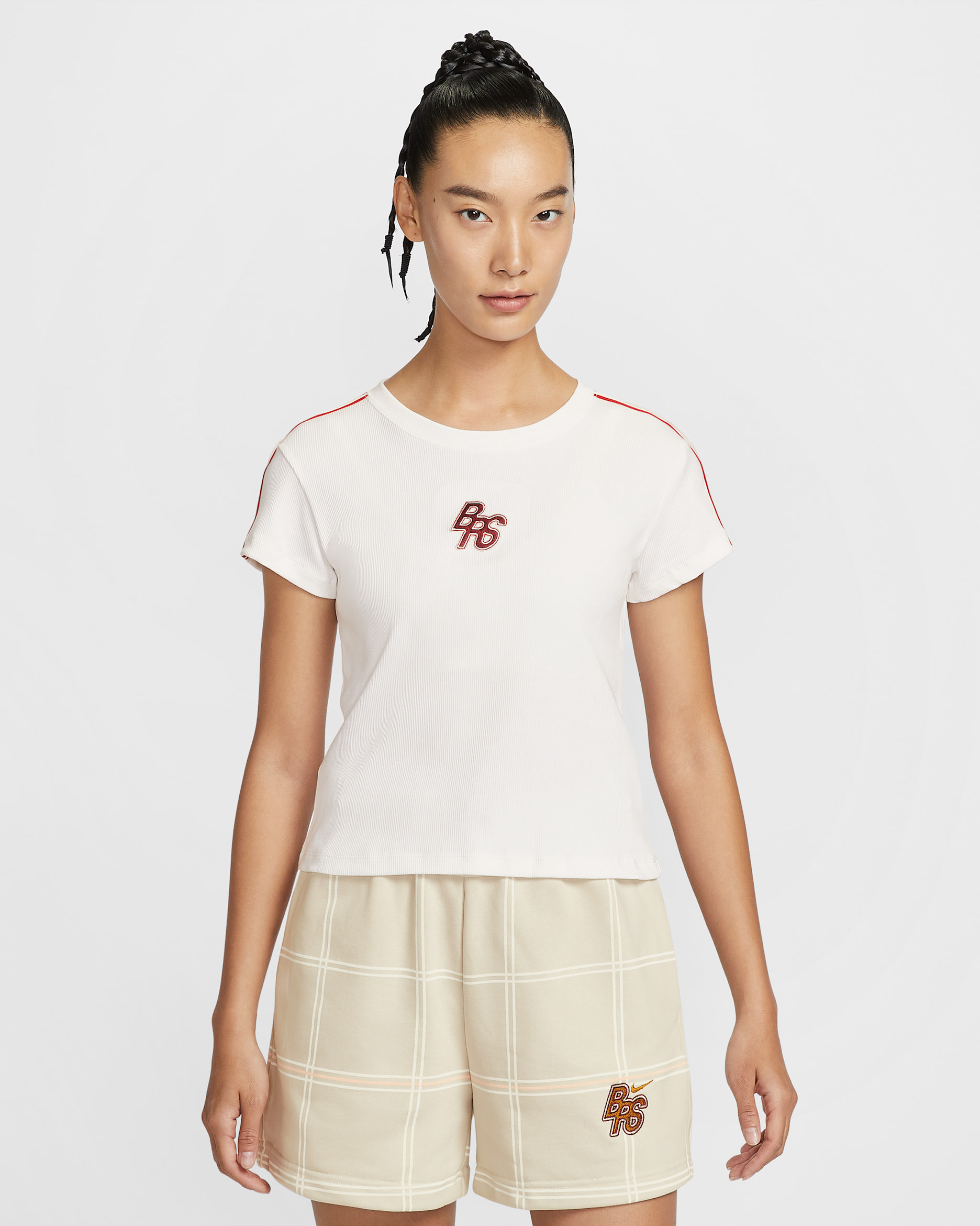 Nike Sportswear Women's Tight Ribbed T-Shirt - White