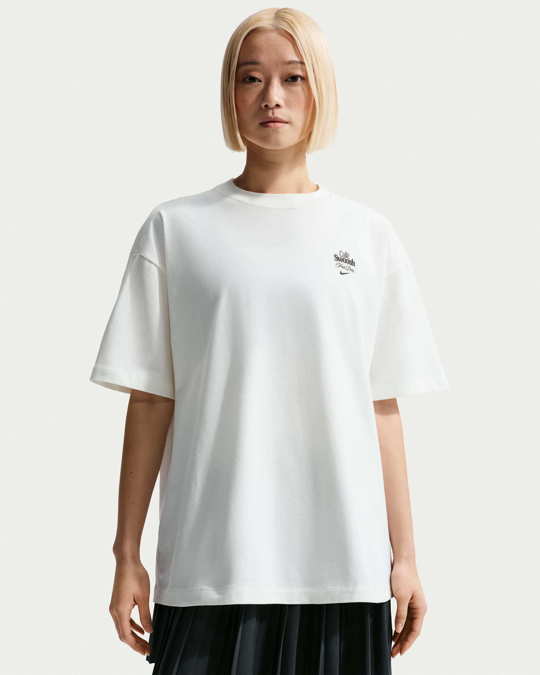 나이키 스포츠웨어 여성 오버사이즈 반팔 티셔츠 - 세일/다크 헤이즐/다크 헤이즐