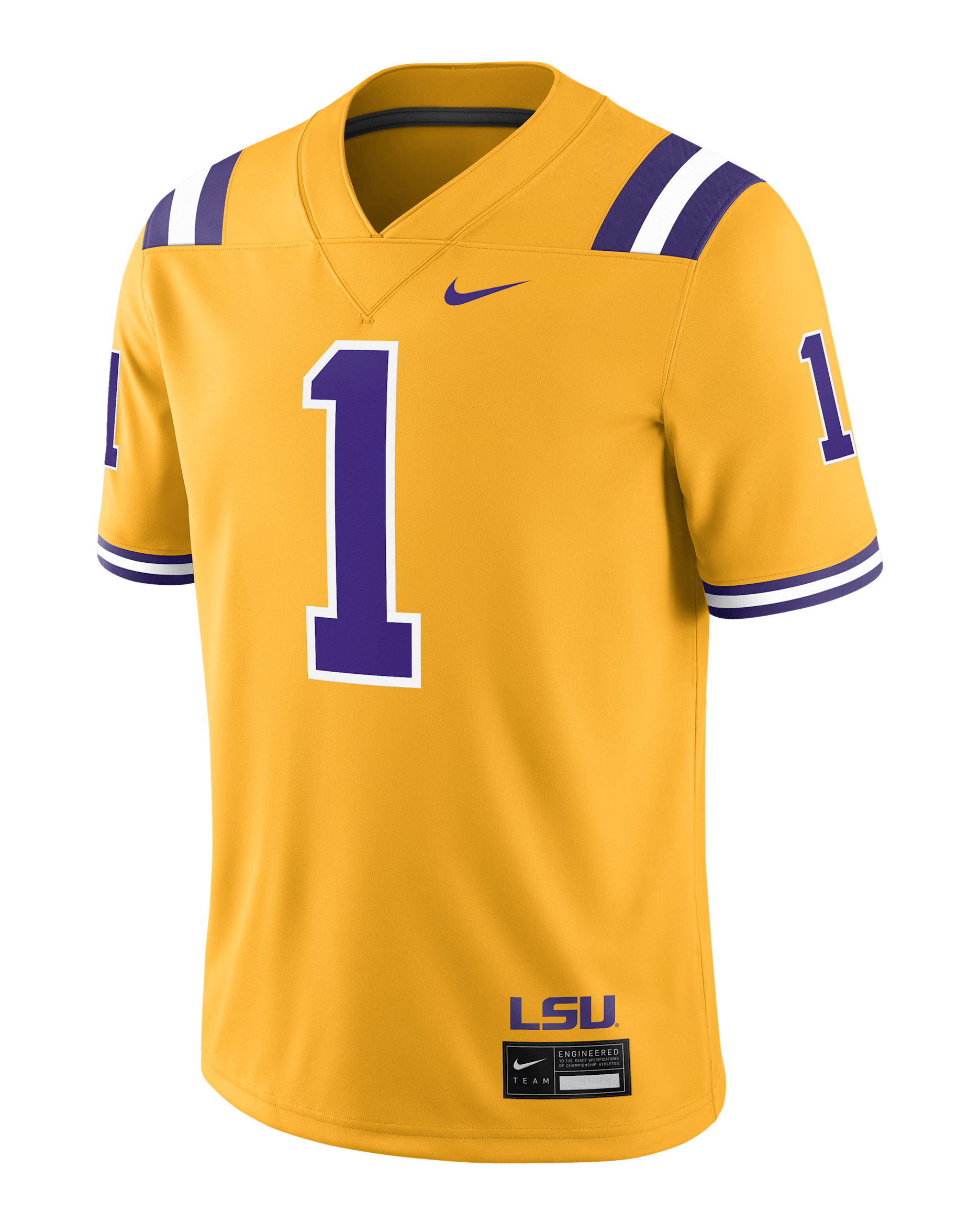 LSU Tigers Men's Nike Dri-FIT College Game Jersey - University Gold