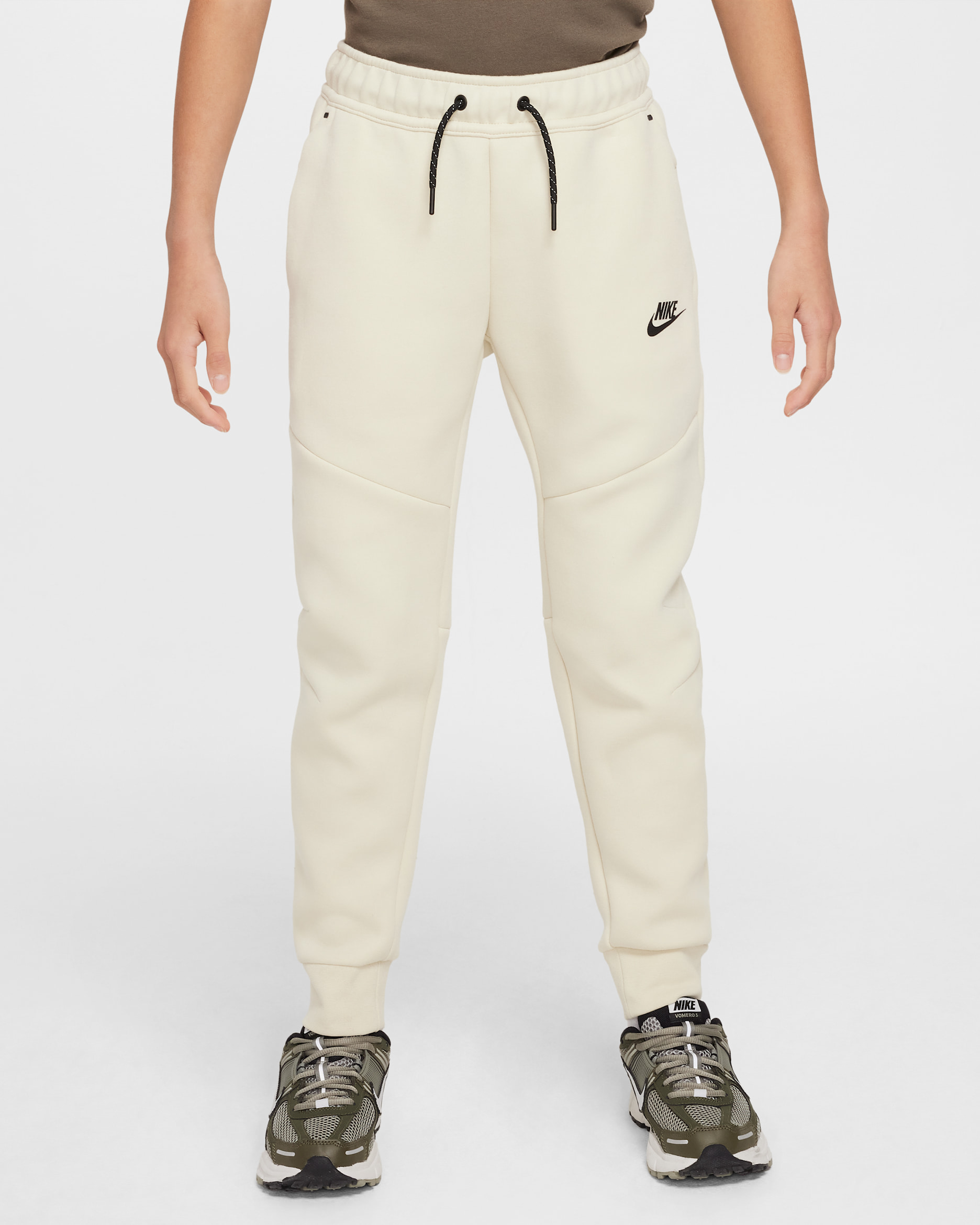 Nike Sportswear Tech Fleece Big Kids' Joggers - Light Khaki/Light Khaki/Black/Black