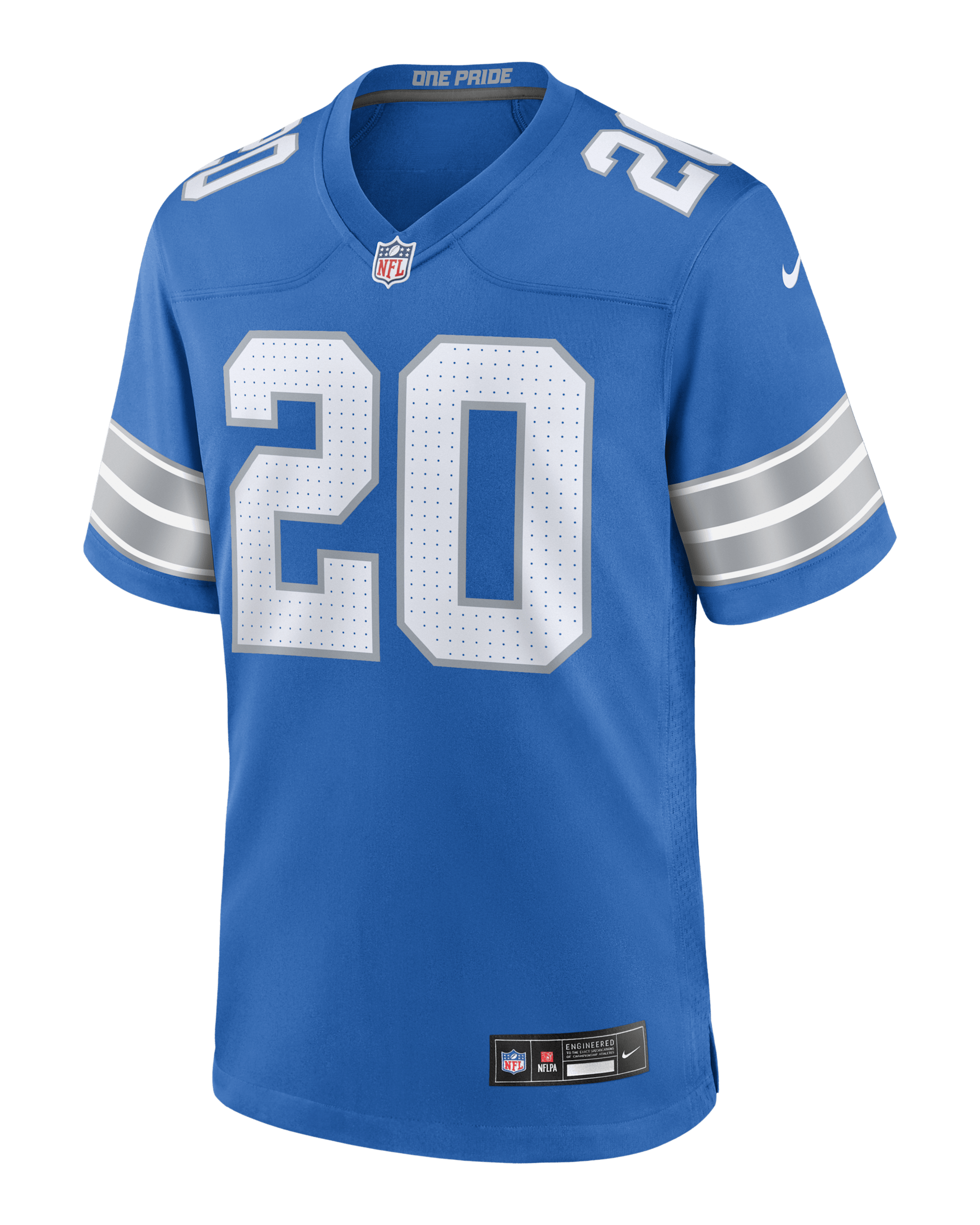 Barry Sanders Detroit Lions Men's Nike NFL Game Football Jersey - Blue