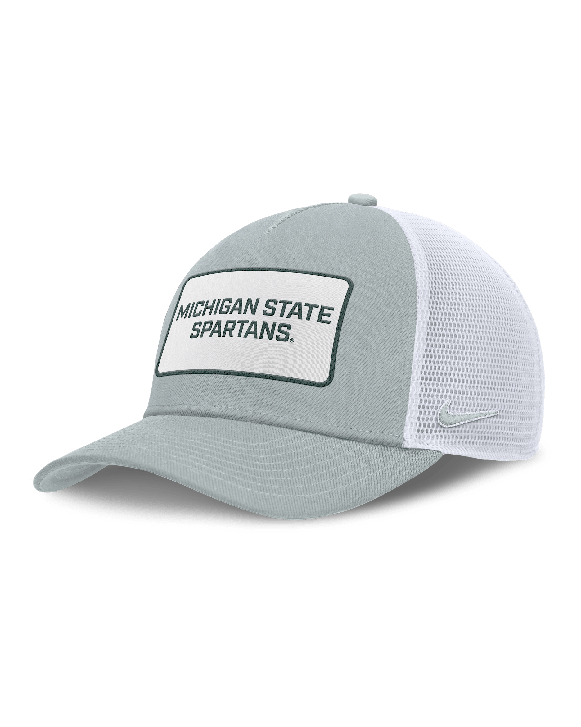 Gorra de rejilla universitaria Nike Nike ajustable para hombre Michigan State On-Field Rise - Gris