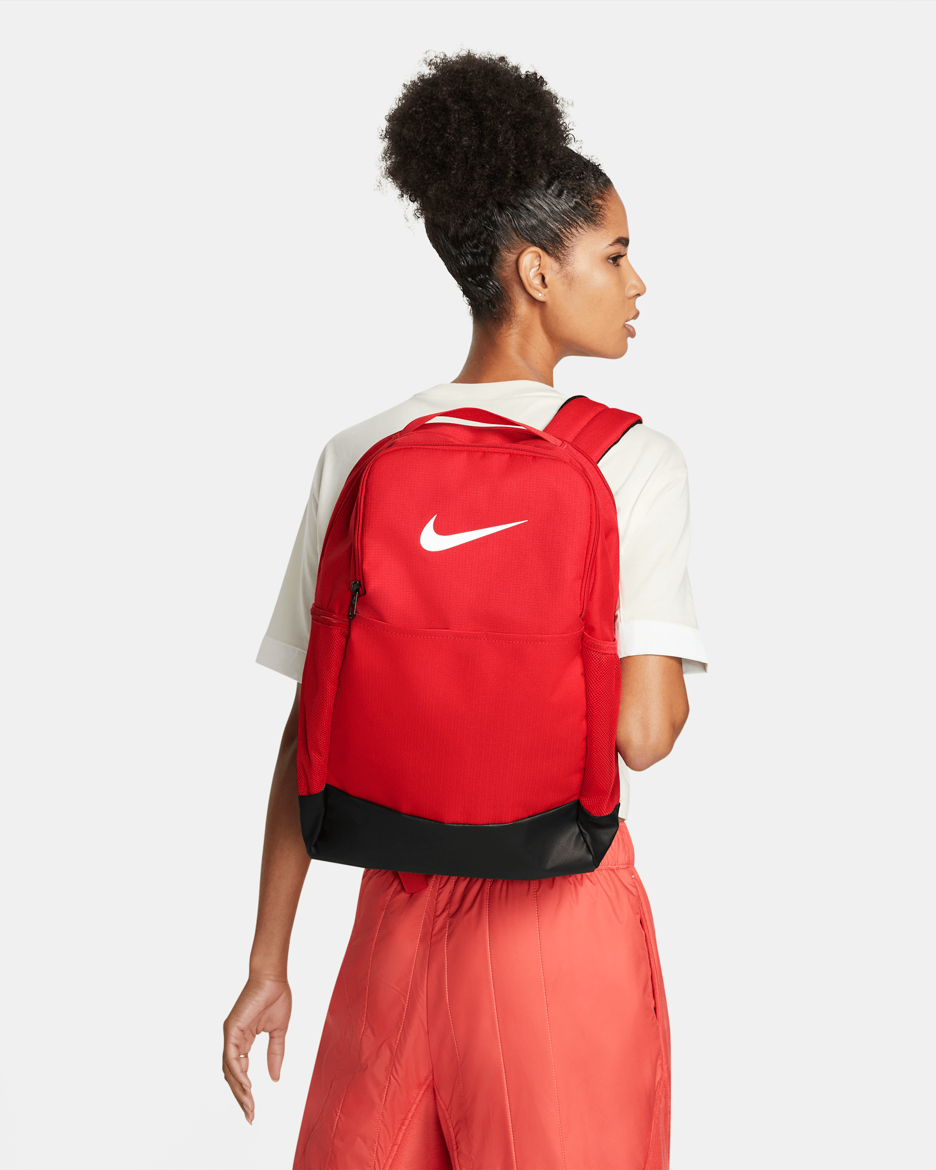 Nike Brasilia 9.5 Training Backpack (Medium, 24L) - University Red/Black/White