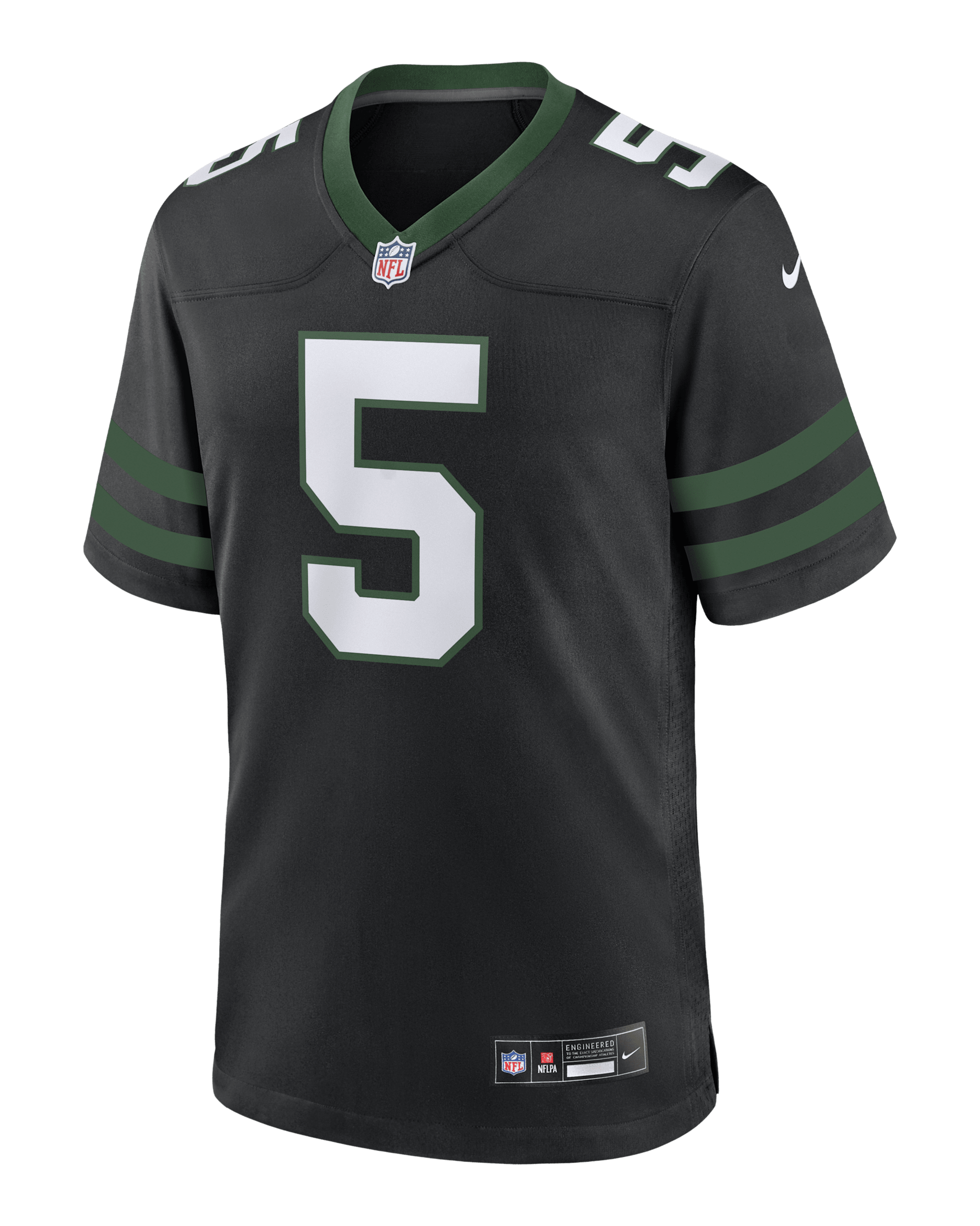 Garrett Wilson New York Jets Men's Nike NFL Game Football Jersey - Black