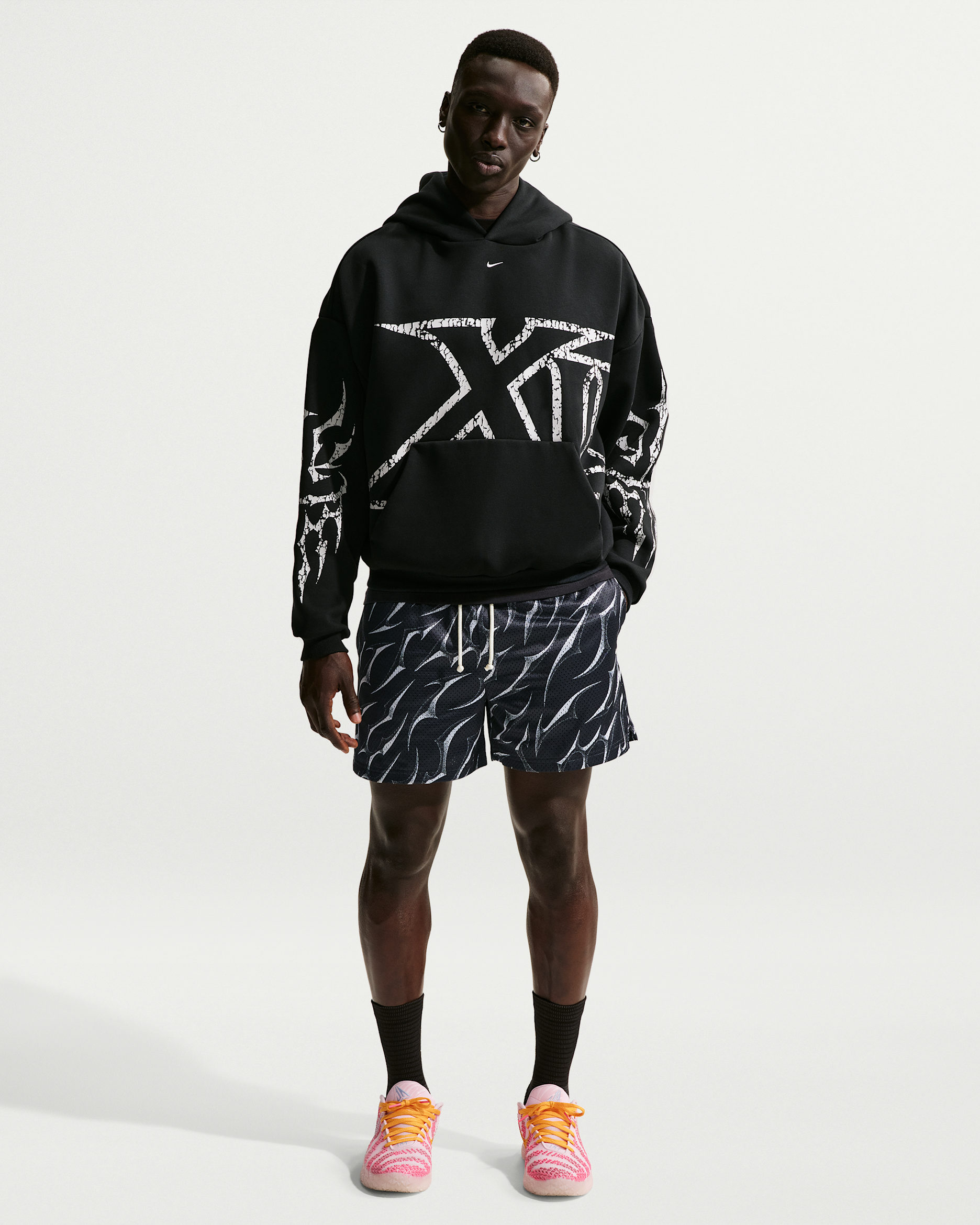 Męskie spodenki treningowe do koszykówki Dri-FIT Ja - Vast Grey/Czerń/Pale Ivory