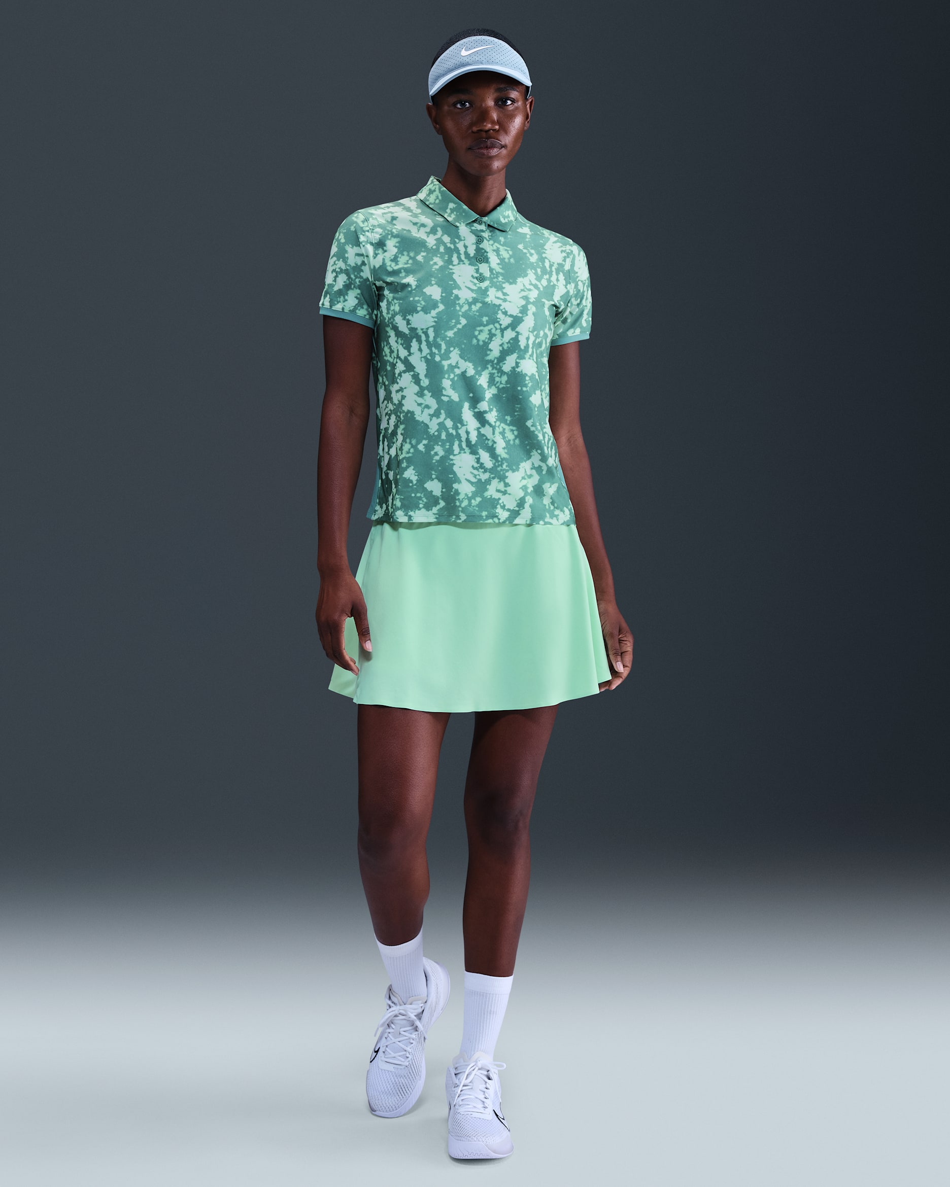 NikeCourt Ace Advantage Women's Dri-FIT Tennis Skirt - Mint Foam/Mint Foam