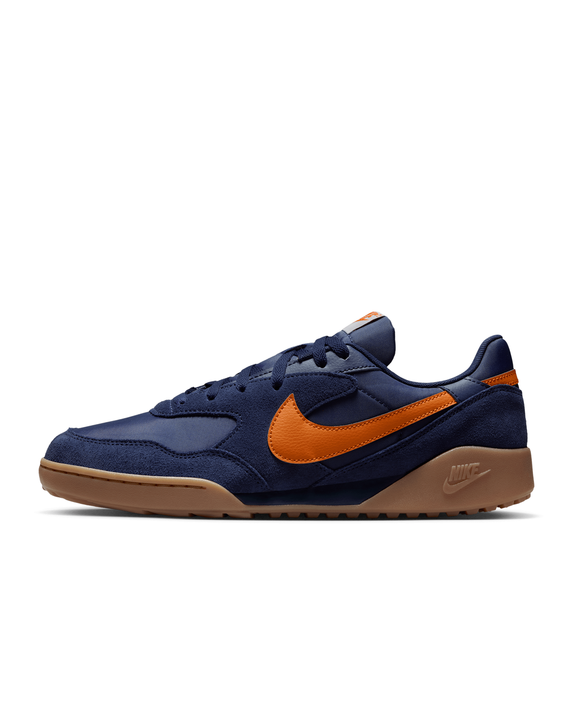 Nike Terra Manta Suede Men's Shoes - Obsidian/Gum Medium Brown/Campfire Orange