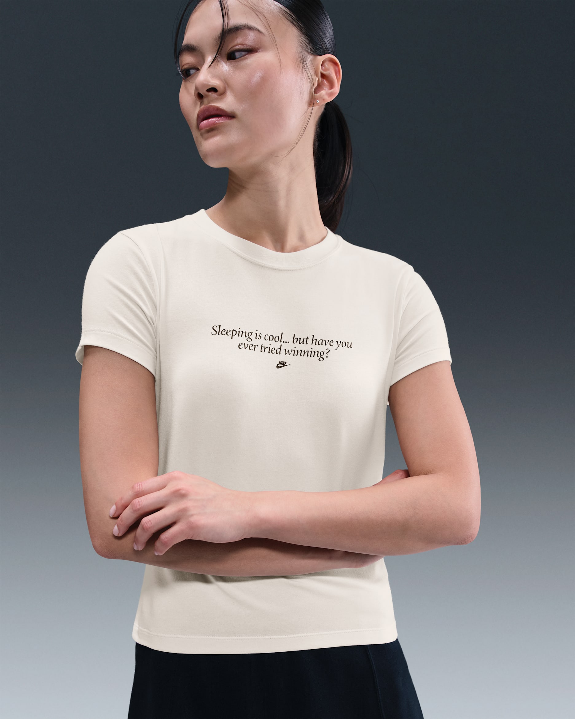 Nike Sportswear Chill Knit Women's Slim T-Shirt - Pale Ivory