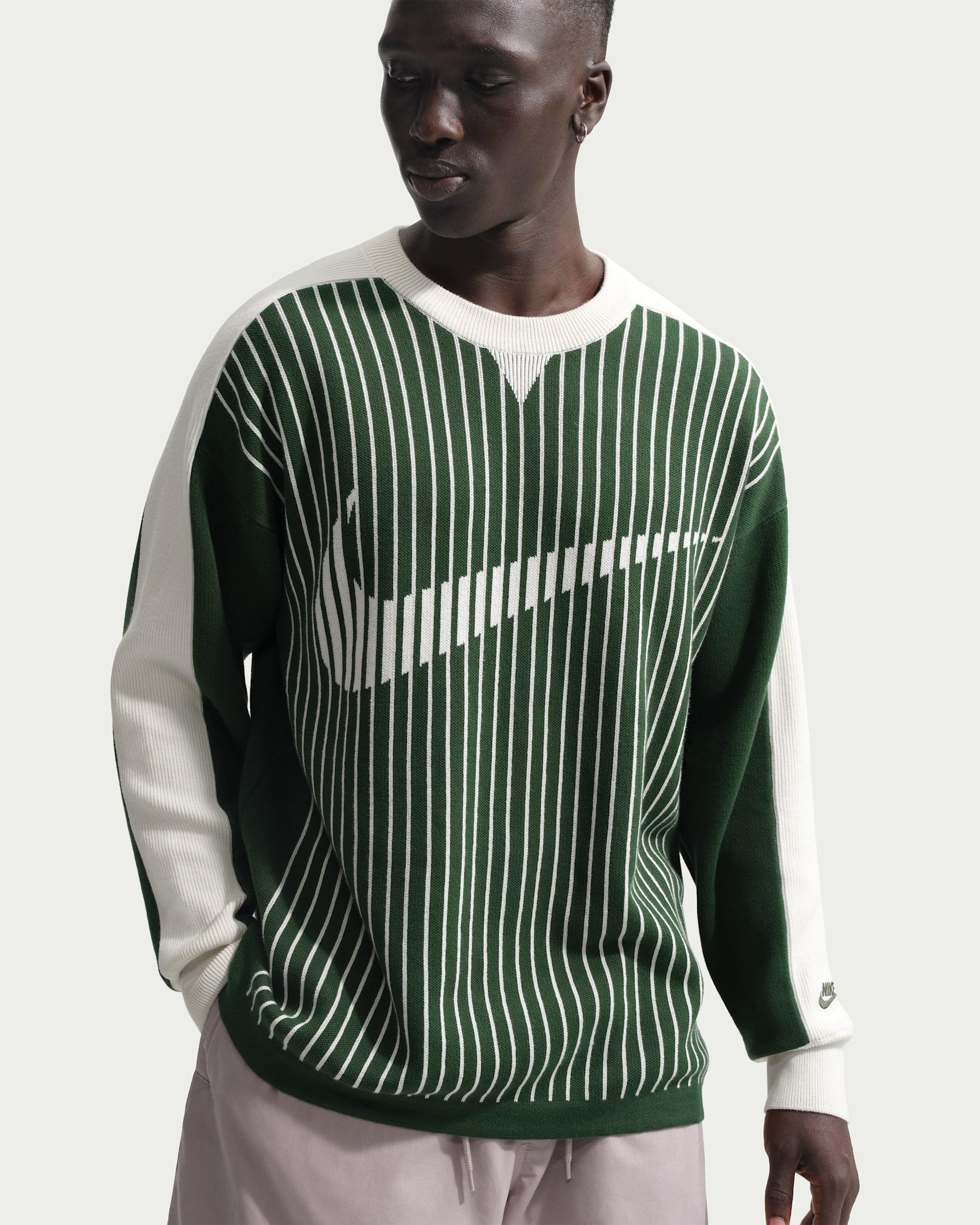 Nike Sportswear Club Men's Jersey Sweater - Fir/Sail