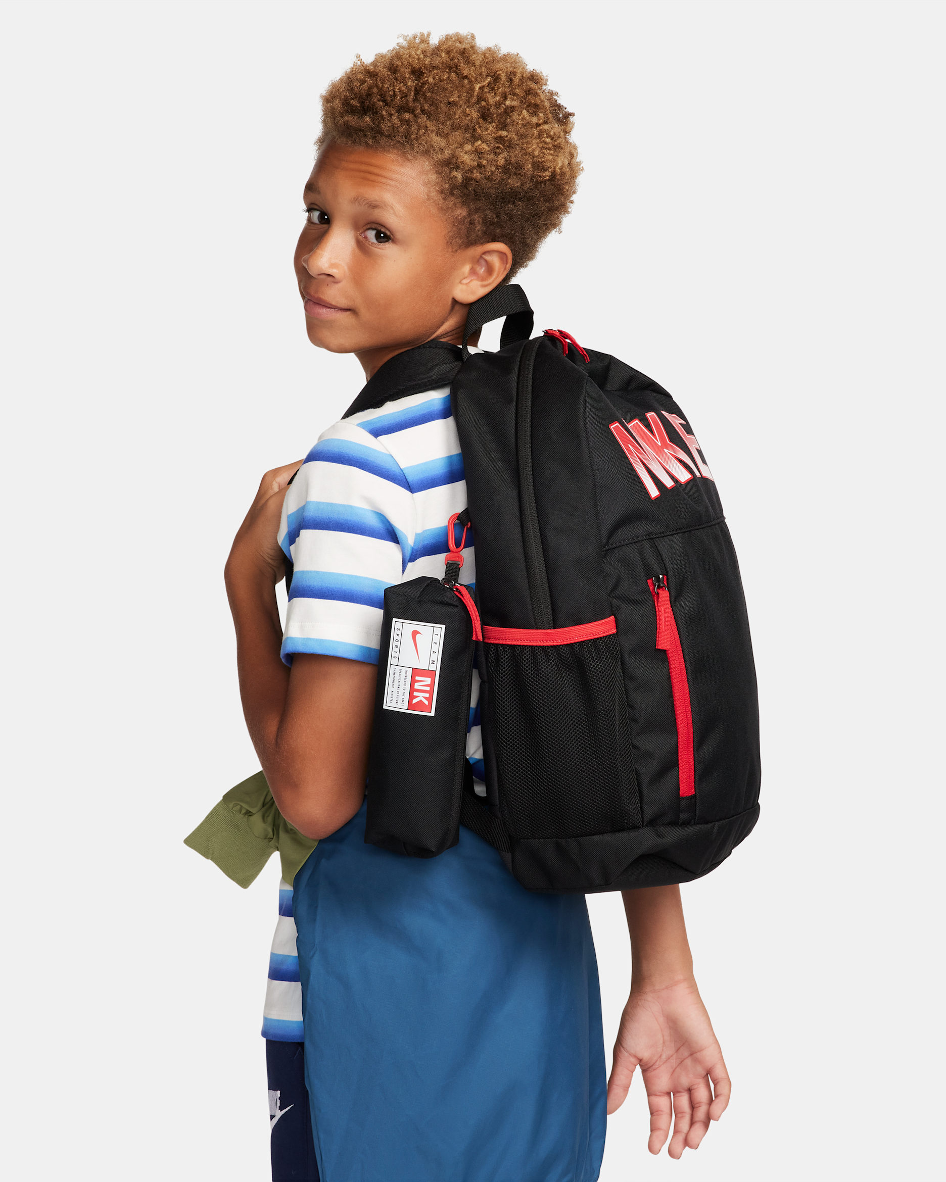 Nike Kids' Backpack (20L) - Black/Anthracite/University Red