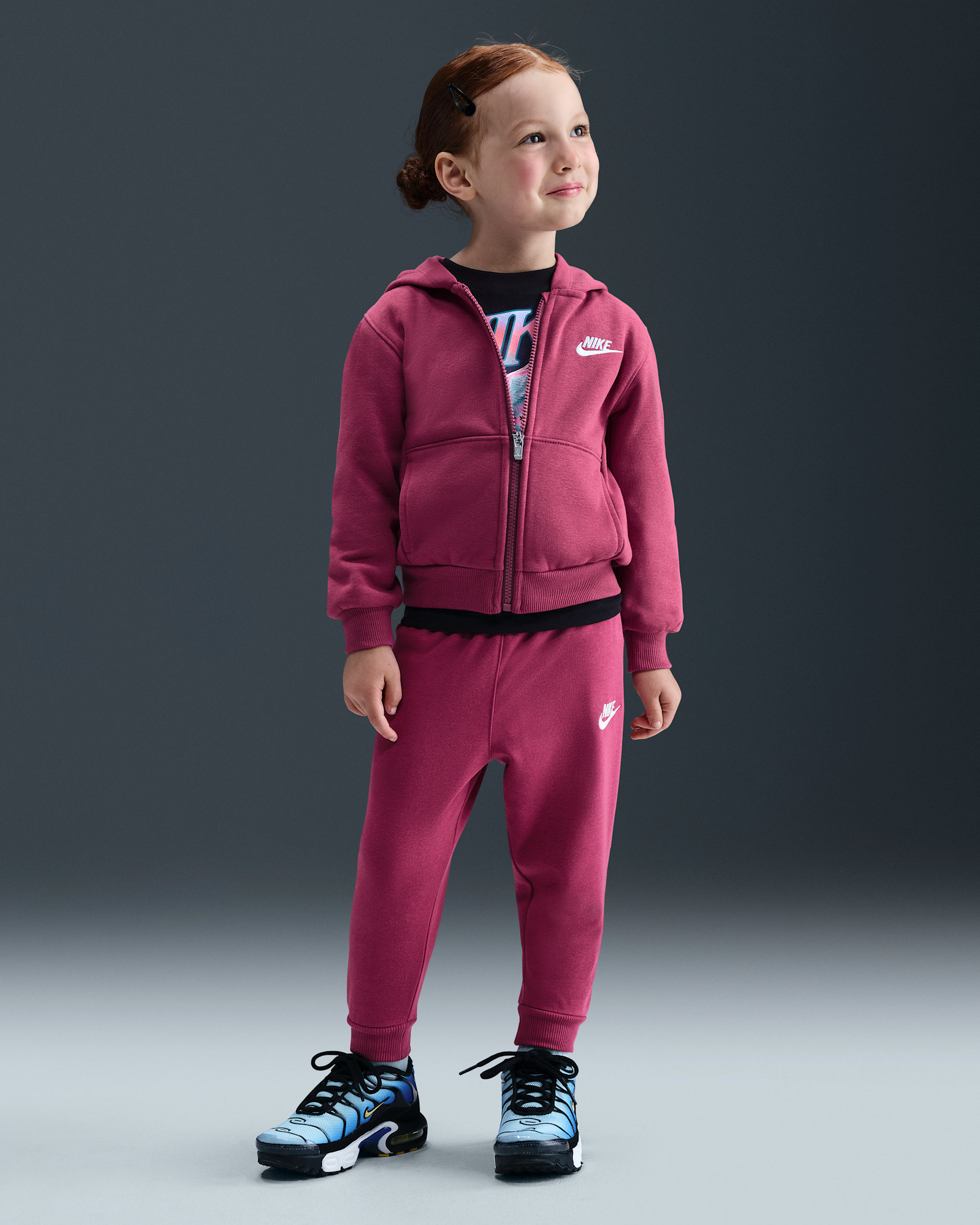Nike Full-Zip Club Set Toddler 2-Piece Hoodie Set - Sweet Beet