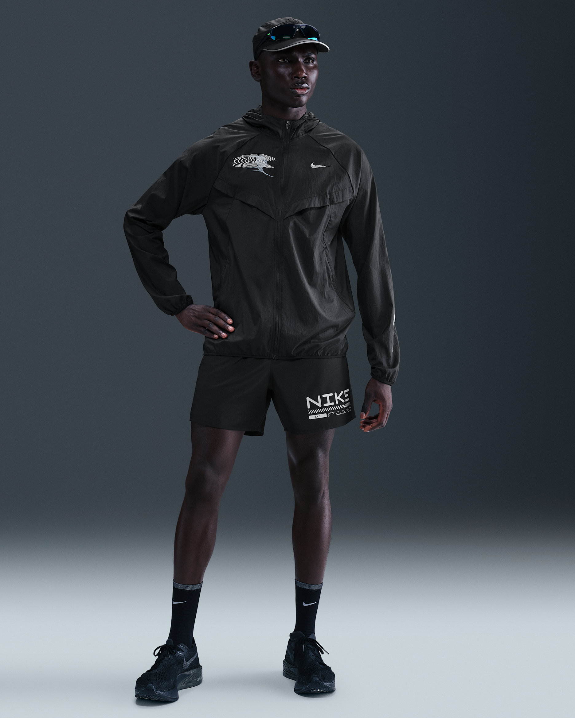 Nike Challenger Men's Winterized 5" 2-in-1 Running Shorts - Black/Anthracite