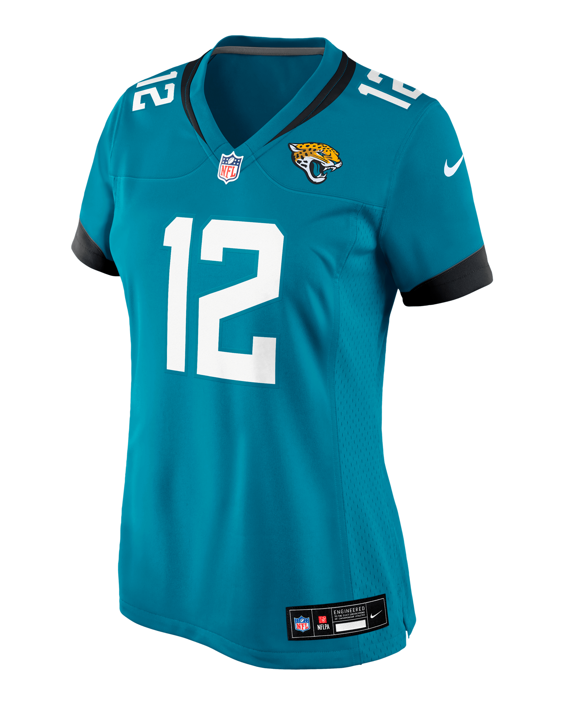 Travis Hunter Jacksonville Jaguars 2025 NFL Draft First Round Pick Women’s Nike NFL Game Jersey - Teal