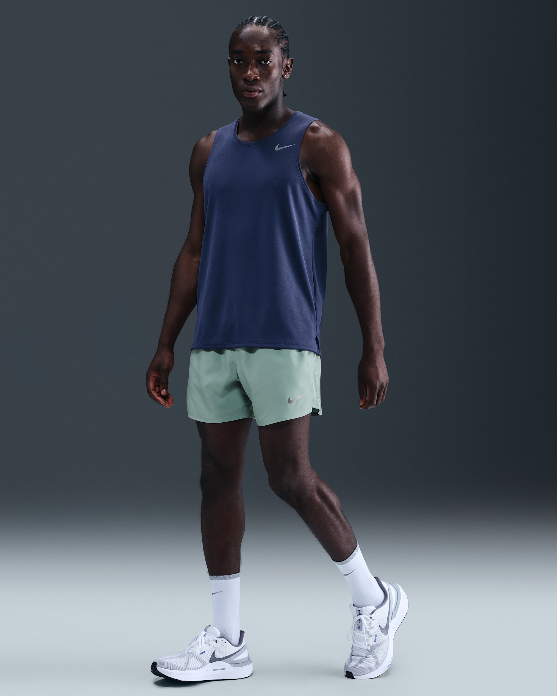Nike Challenger Men's Dri-FIT 13cm (approx.) Brief-lined Running Shorts - Cannon/Cannon/Black