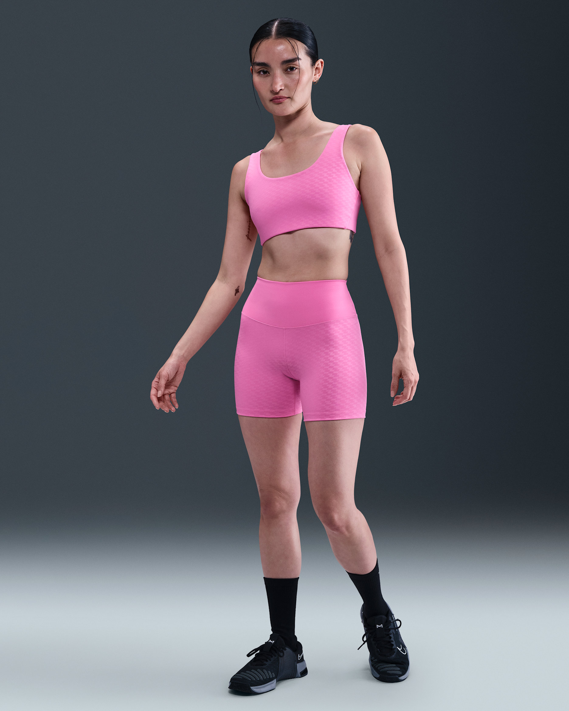 Nike One Women's High-Waisted 5" Biker Shorts - Playful Pink/Pink Foam
