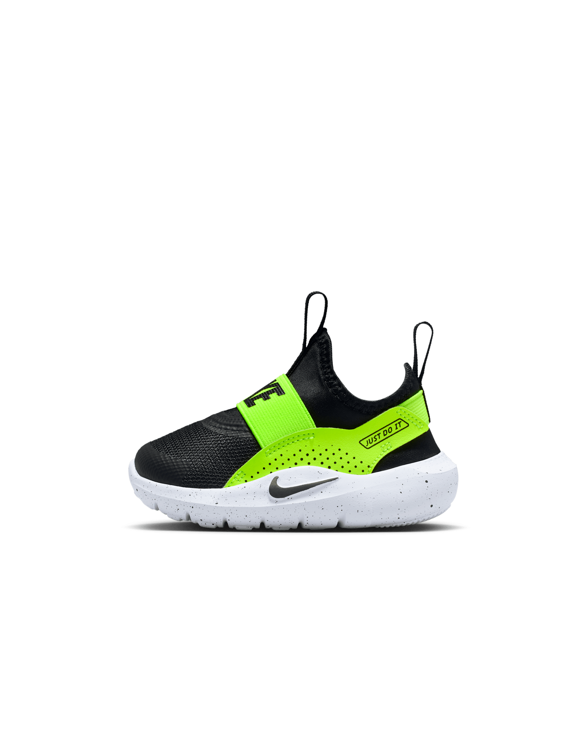 Tenis para bebé e infantil Nike Flex Runner 4 - Negro/Volt/Blanco/Negro