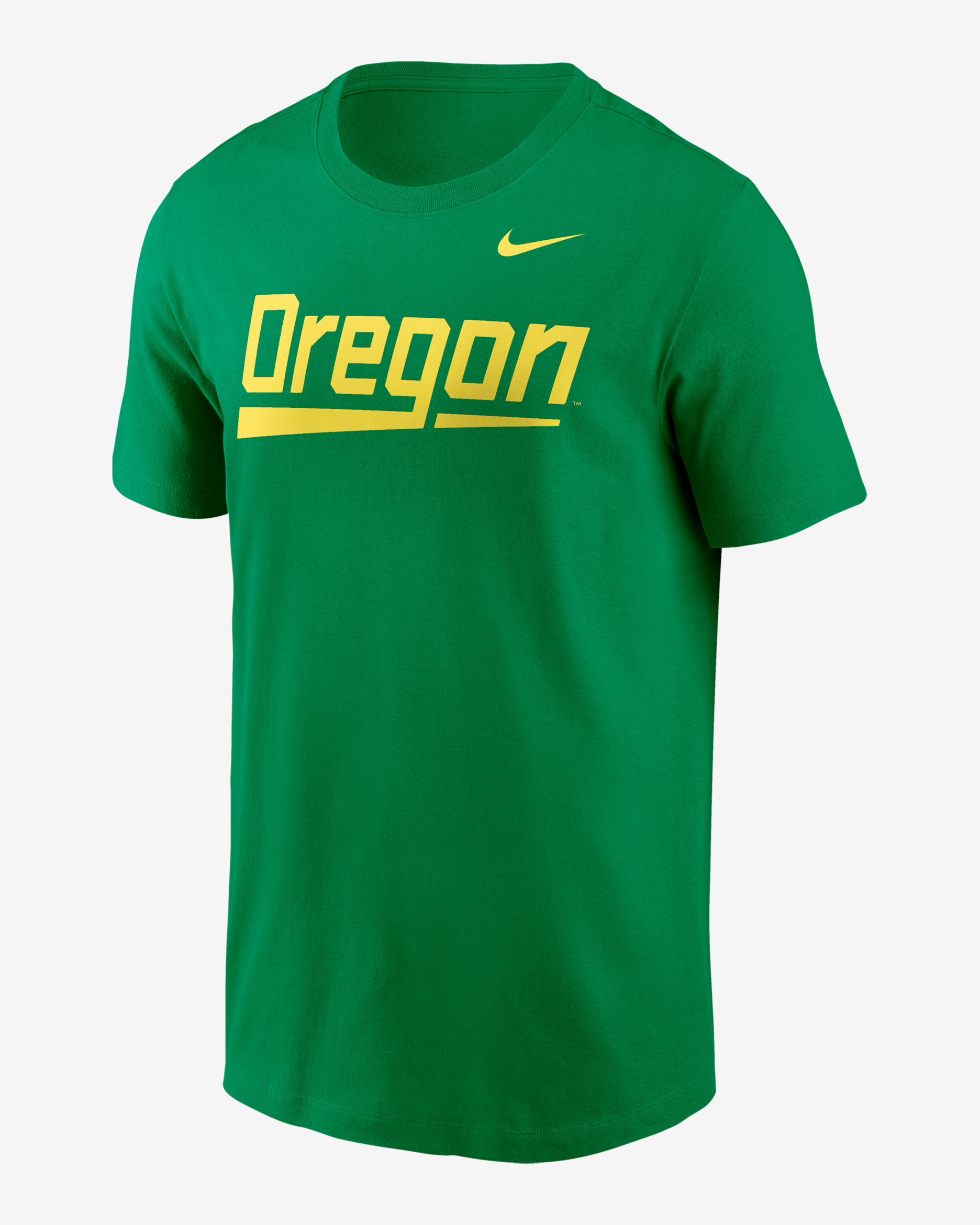 Playera universitaria Nike para hombre Oregon Ducks Baseball Wordmark - Verde